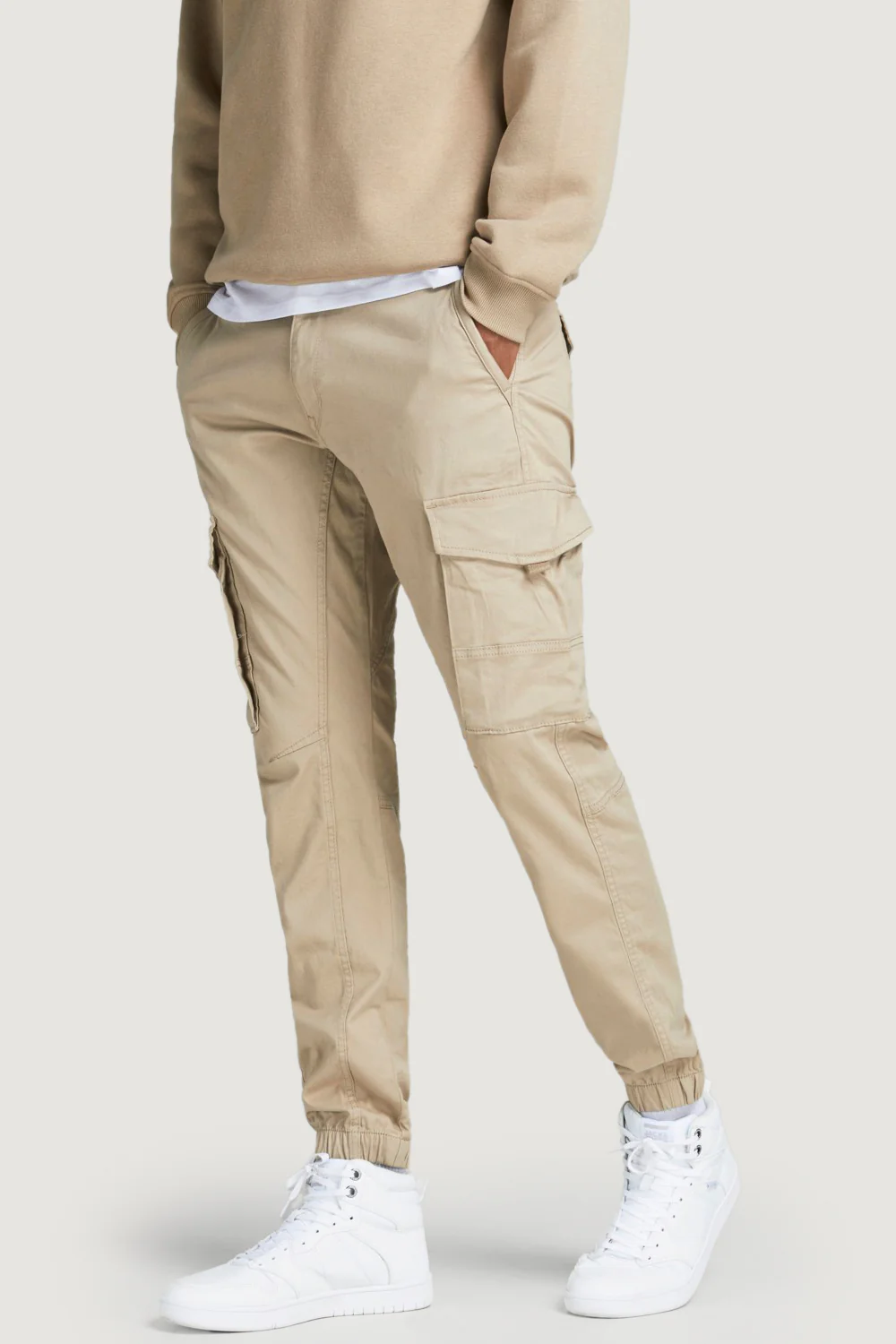 Pantaloni regular / comfort Jack Jones JPSTPAUL JJFLAKE ANA 542 CROCKERY NOOS