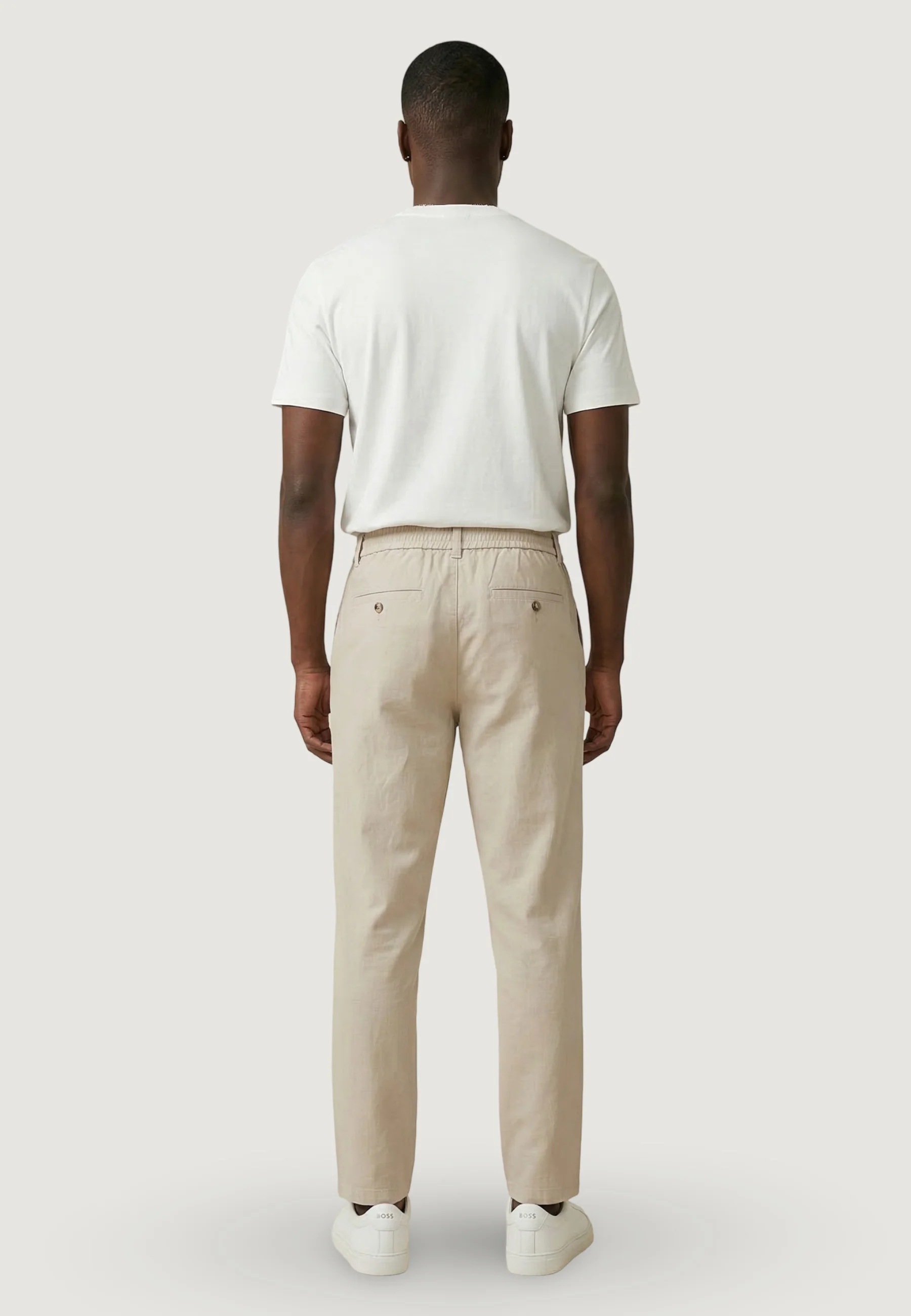 Pantaloni regular / comfort Only & Sons Onslee Tapered 0007 Cot Lin String Pant - Image 3