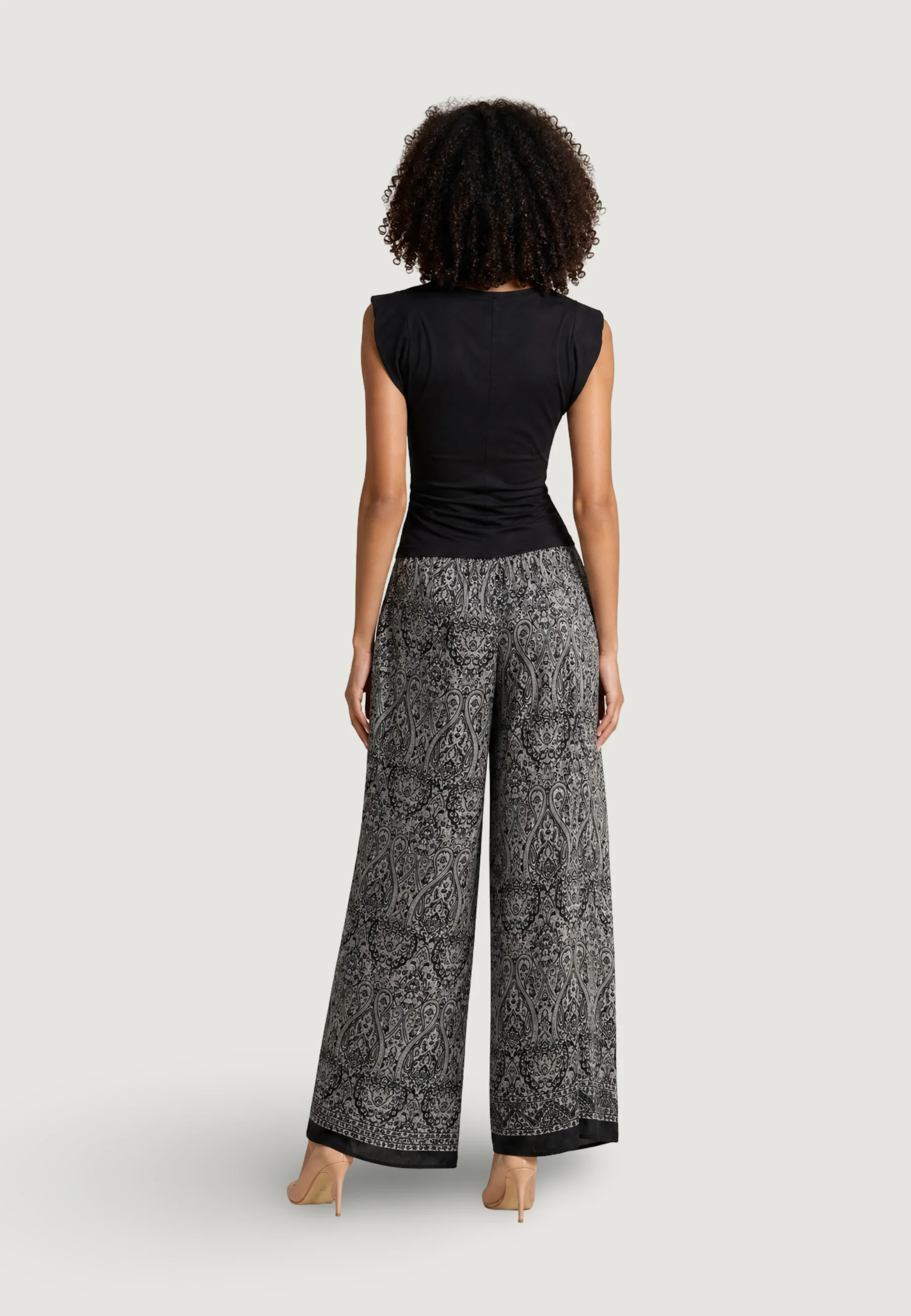Pantaloni regular Ayfee PANTALONE AMPIO ELASTICO CON COULISSE - Image 4