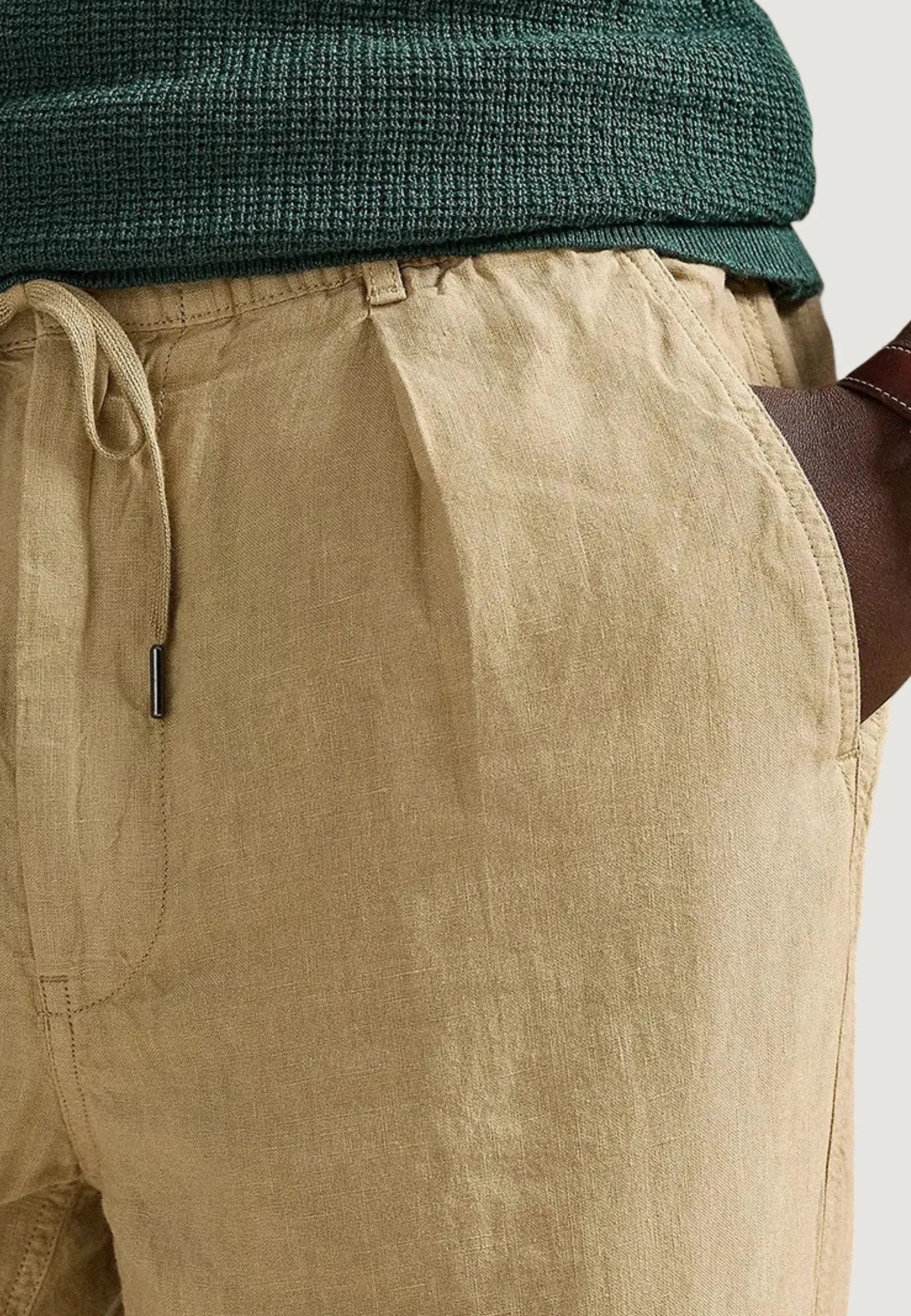 Pantaloni regular / comfort Lyle & Scott CHINO LINO LUNGO - Image 4