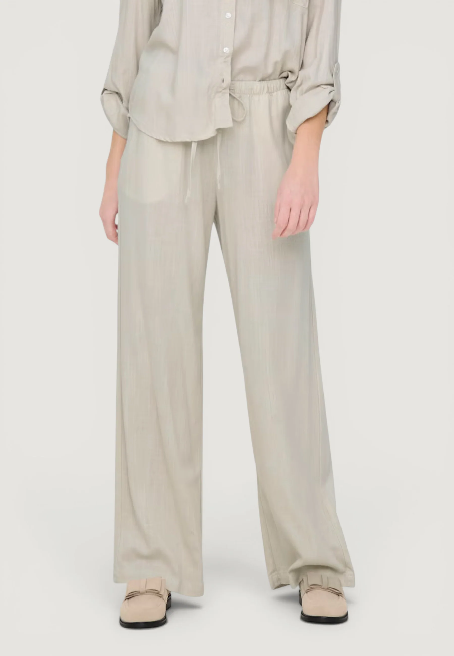 Pantaloni regular Jacqueline de Yong Jdycaya Linen Mw Pant Wvn Dia