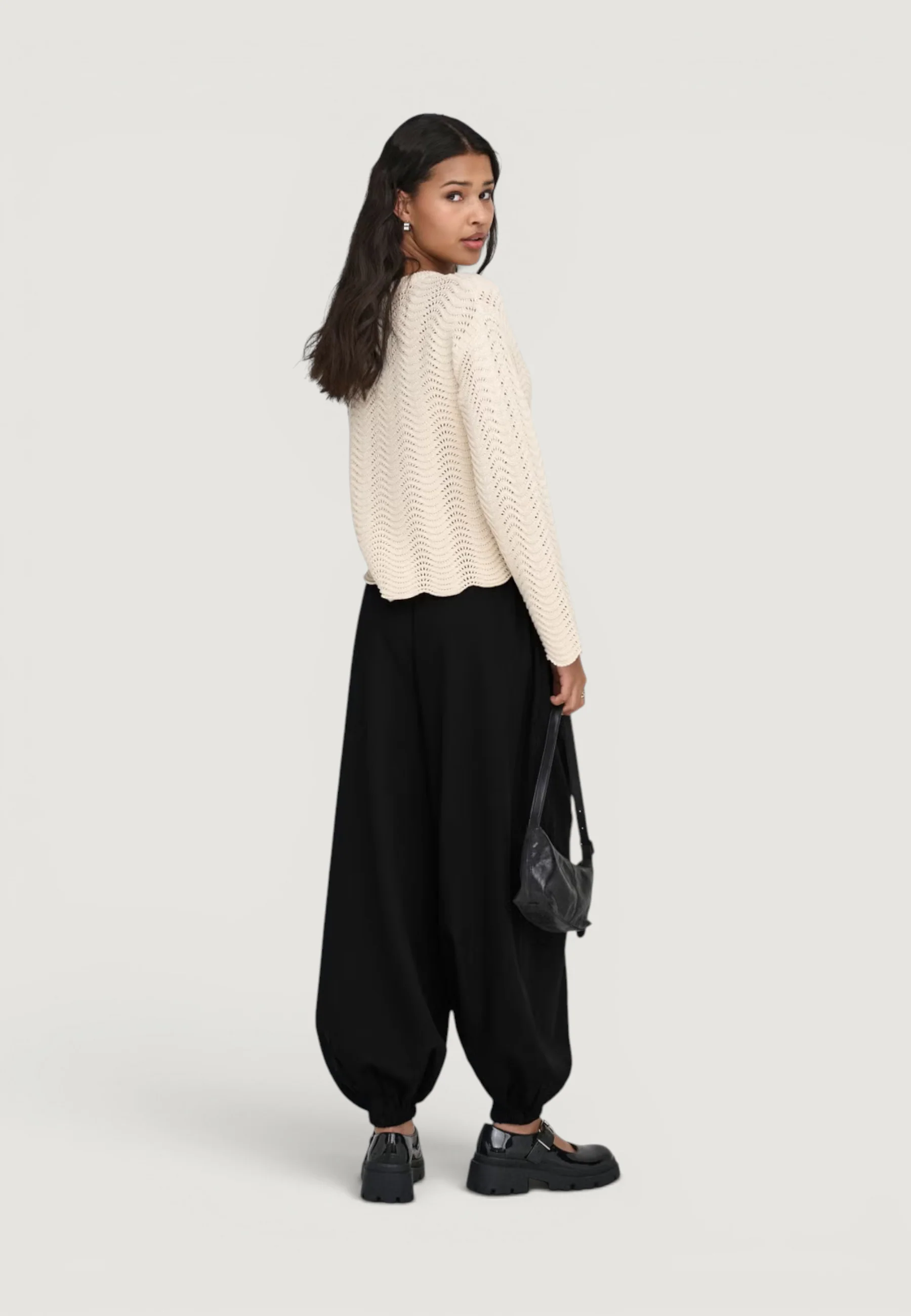 Pantaloni regular Jacqueline de Yong JDYPALOMA MW LOOSE PANT WVN NOOS - Image 2