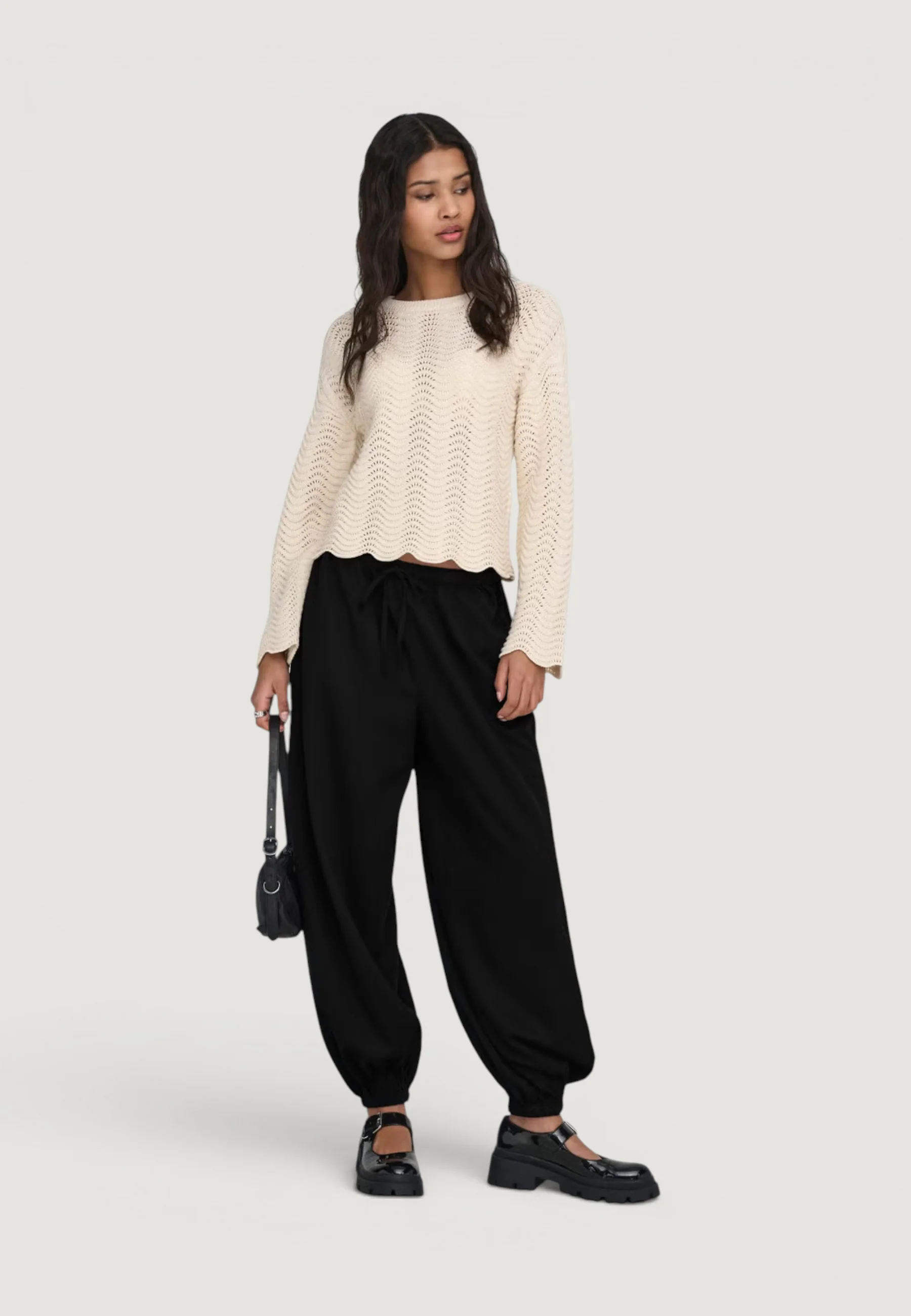 Pantaloni regular Jacqueline de Yong JDYPALOMA MW LOOSE PANT WVN NOOS - Image 4
