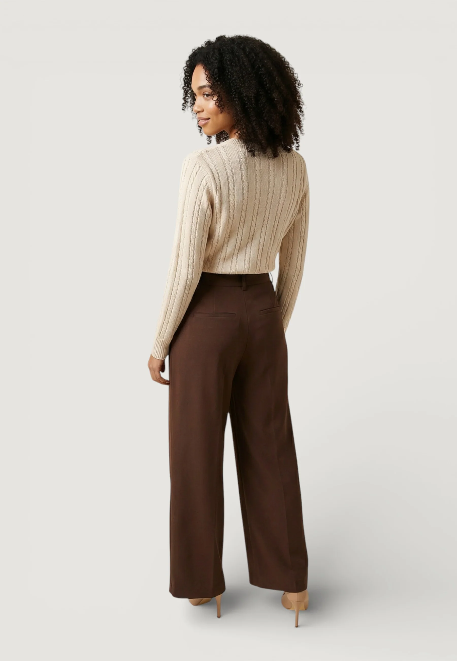 Pantaloni regular Only Onldove Life Hw Wide Cc Tlr - Image 4
