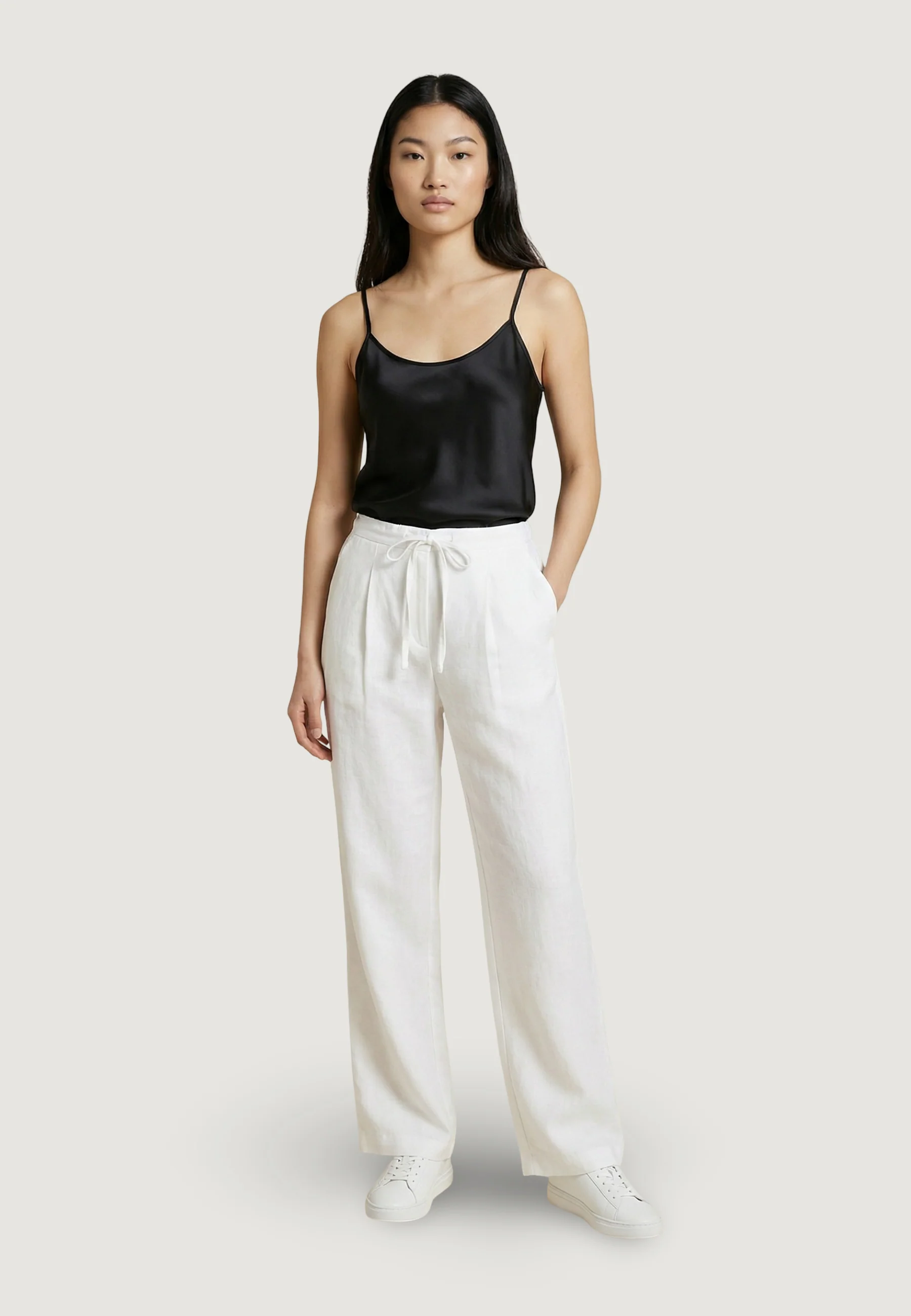 Pantaloni regular Only Onlita Mw Linen Look Wide Tlr - Image 5
