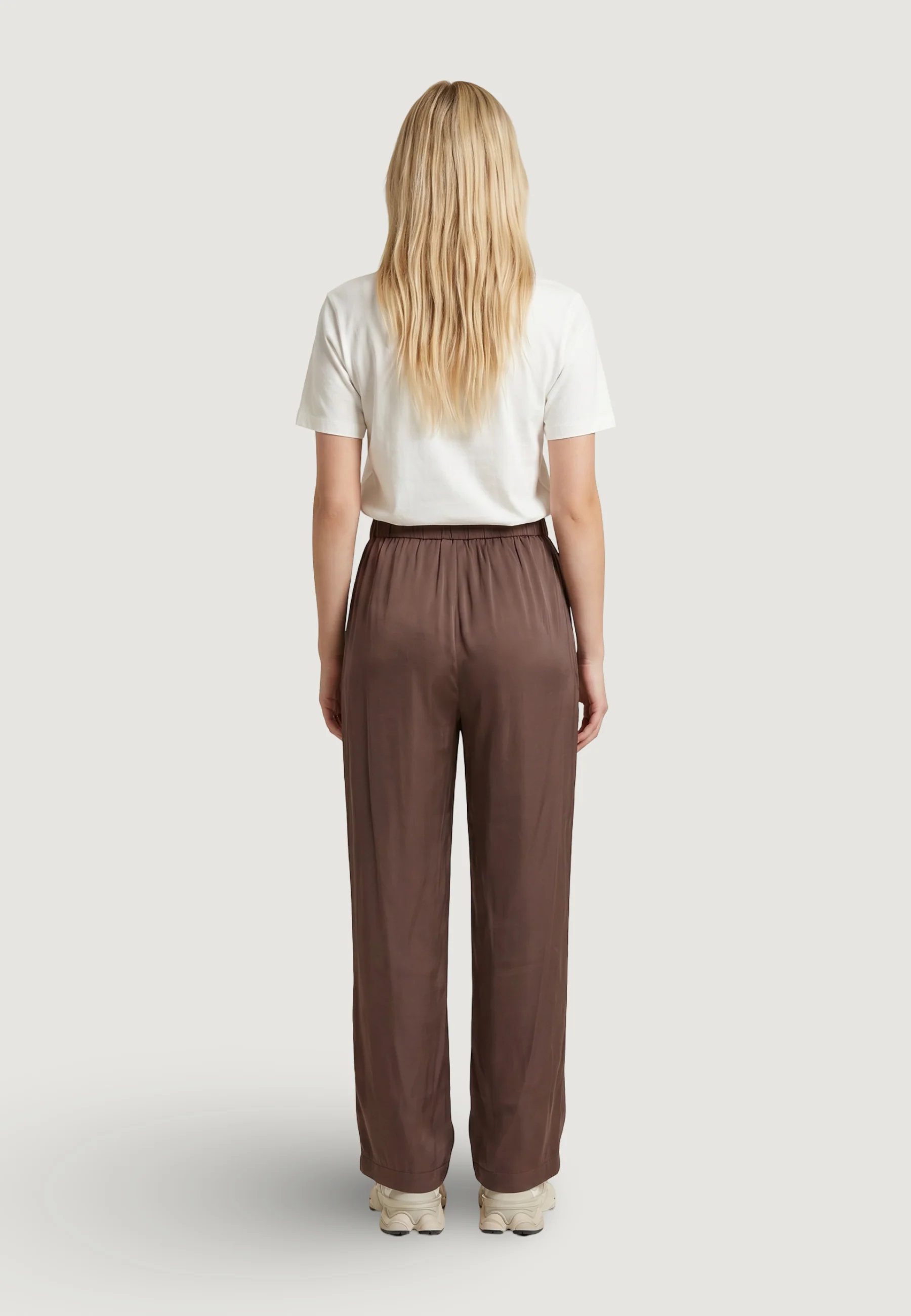 Pantaloni regular Only Onlmadeli Oaklyn Long Pull Up Wvn - Image 3
