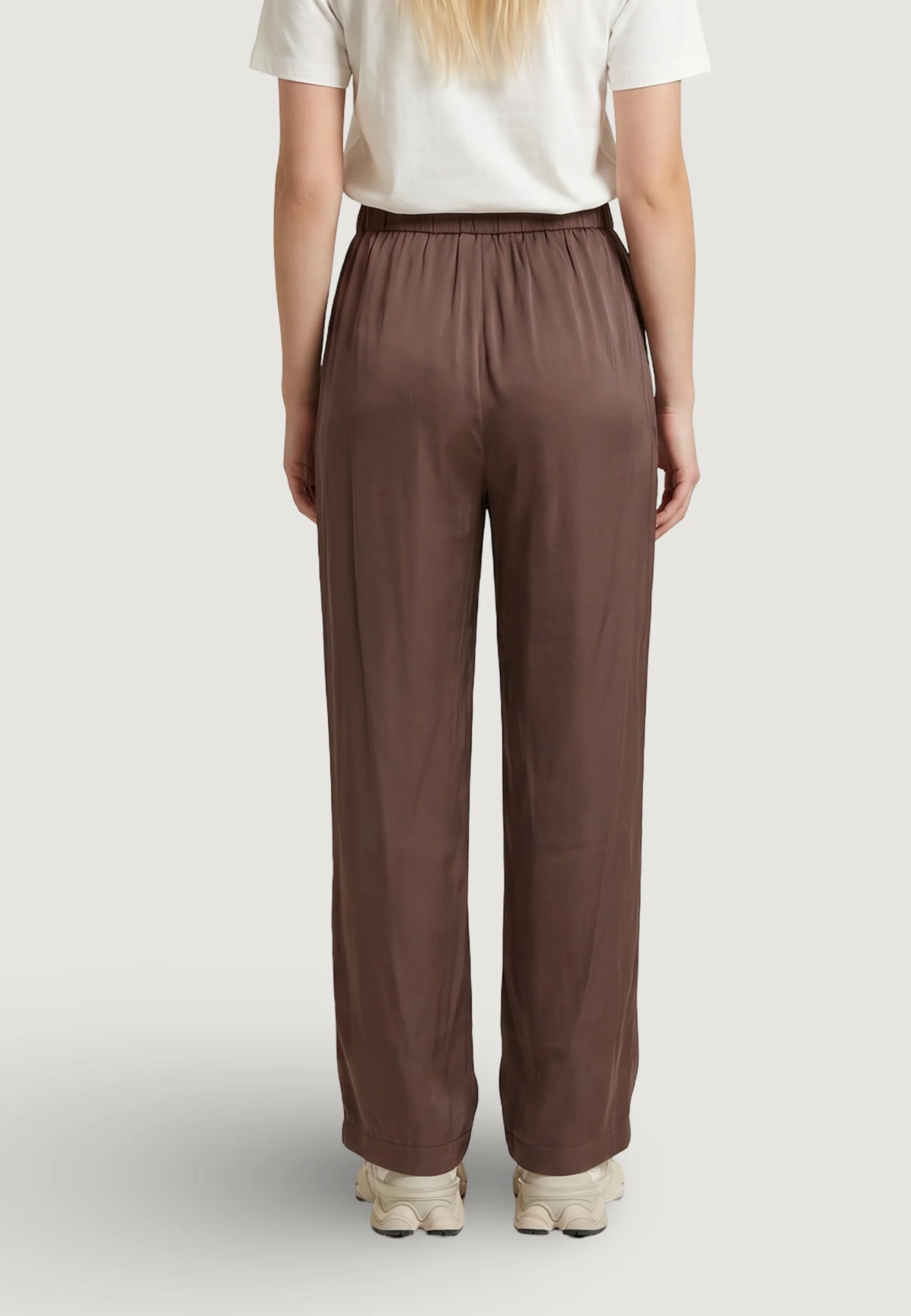 Pantaloni regular Only Onlmadeli Oaklyn Long Pull Up Wvn - Image 4