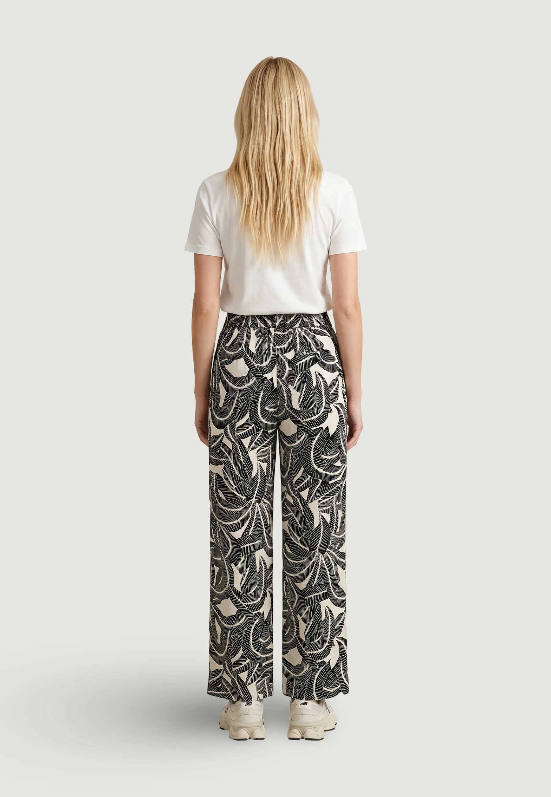 Pantaloni regular Only ONLNOVA LIFE VIS PALAZZO PANT WVN - Image 4