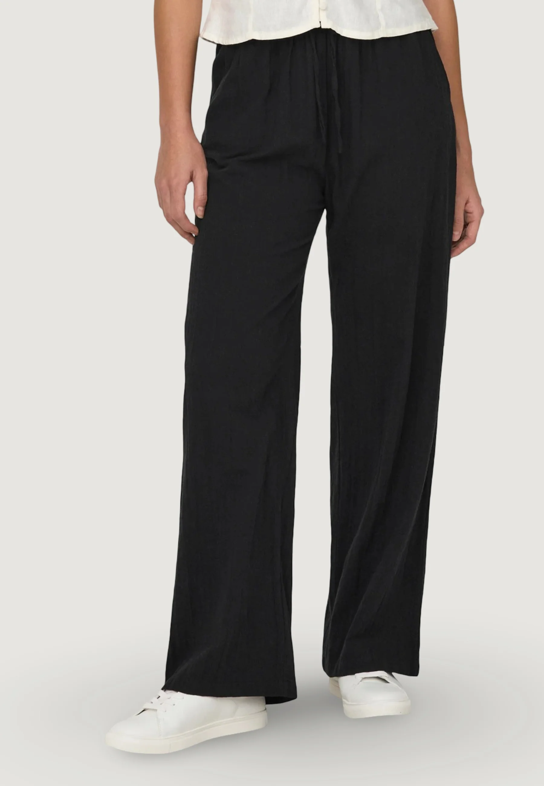 Pantaloni regular Only Onltizana Cotton Loose Wvn Noos