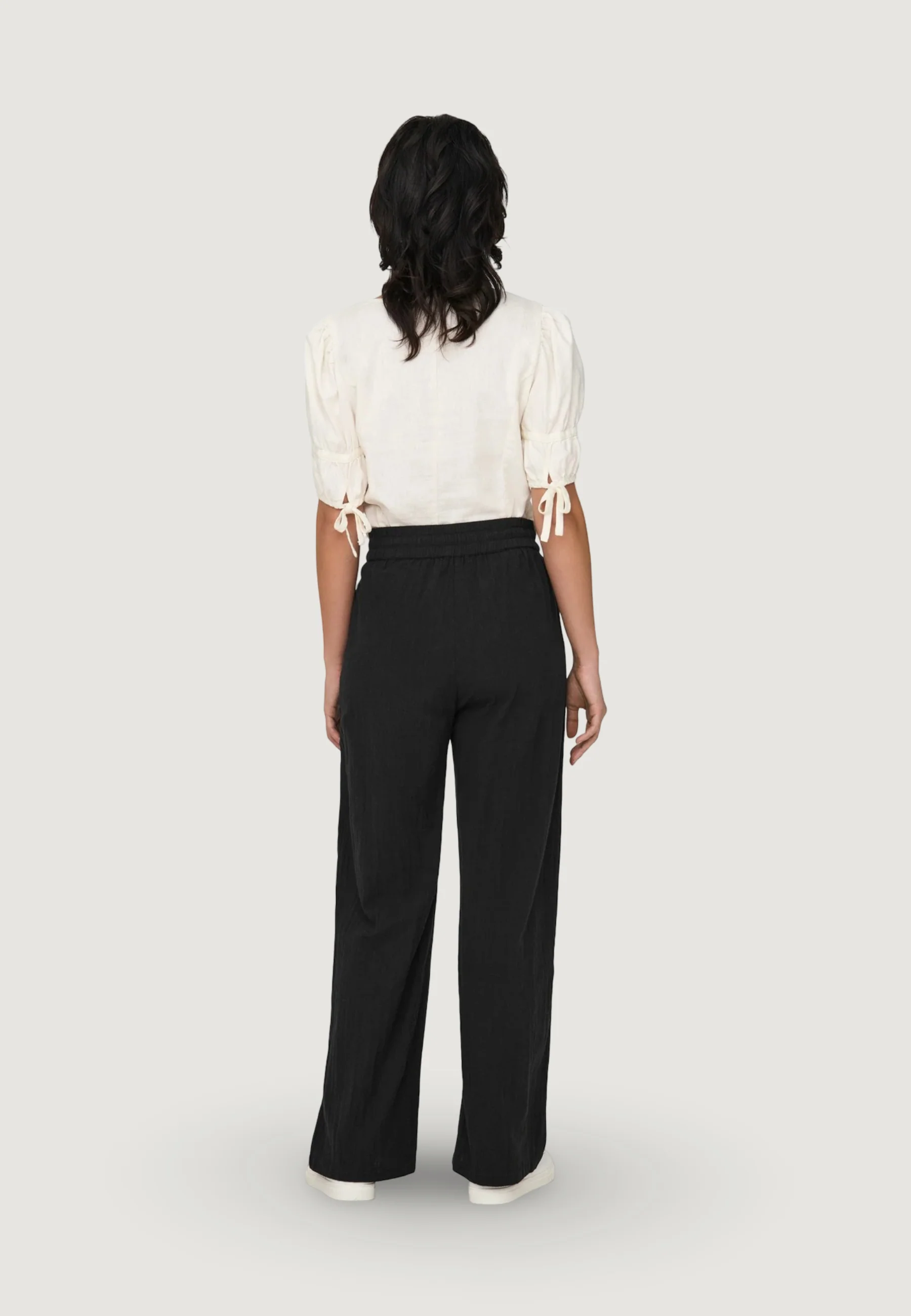 Pantaloni regular Only Onltizana Cotton Loose Wvn Noos - Image 3