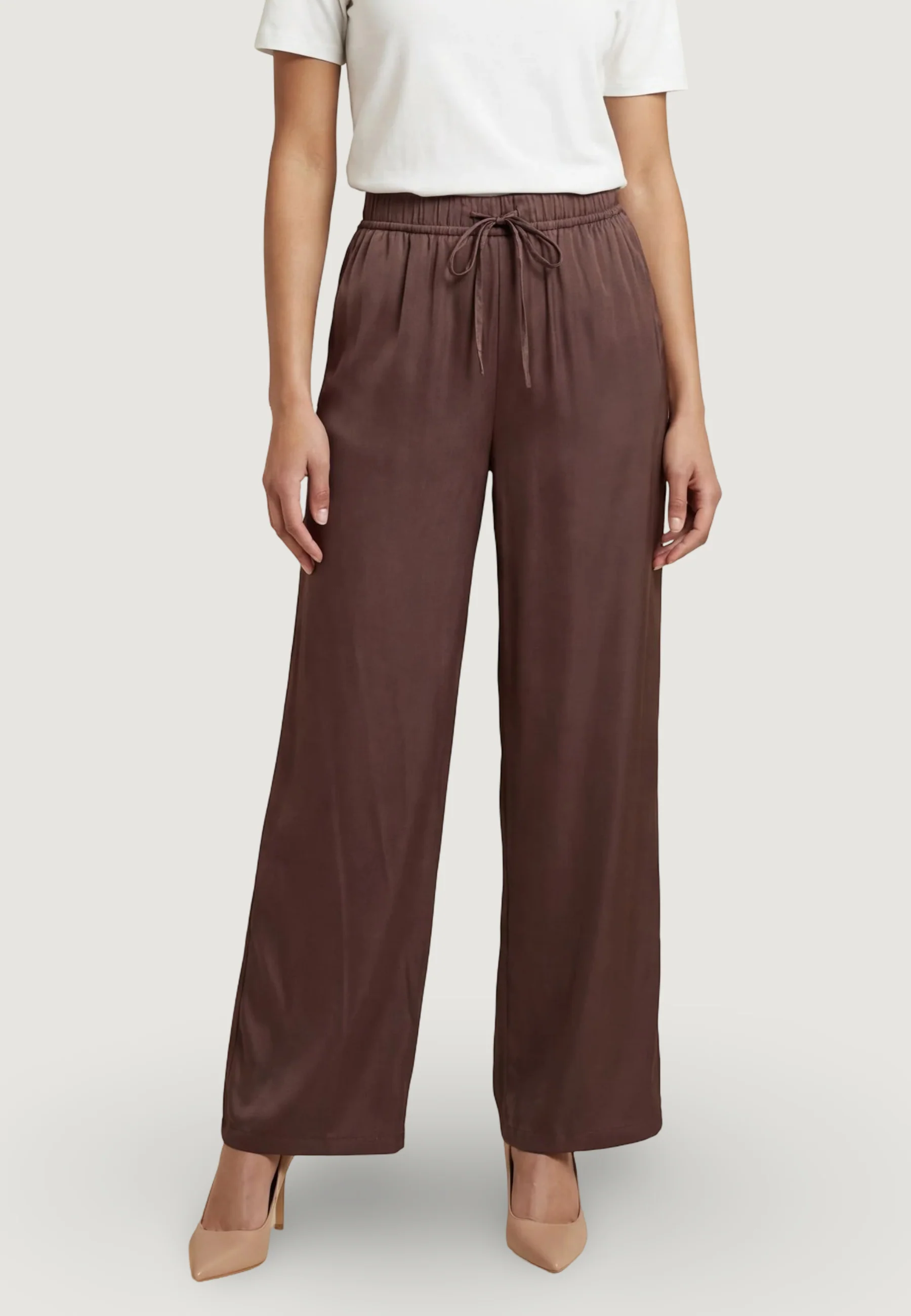 Pantaloni regular Only Onlzora Mika Loose Pull Up Wvn