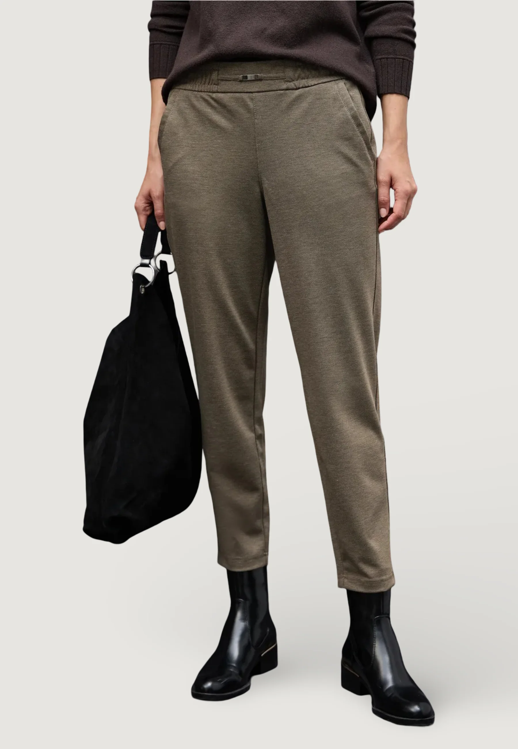 Pantaloni regular Street One LTD_QR_Bonny Buckle Piquee