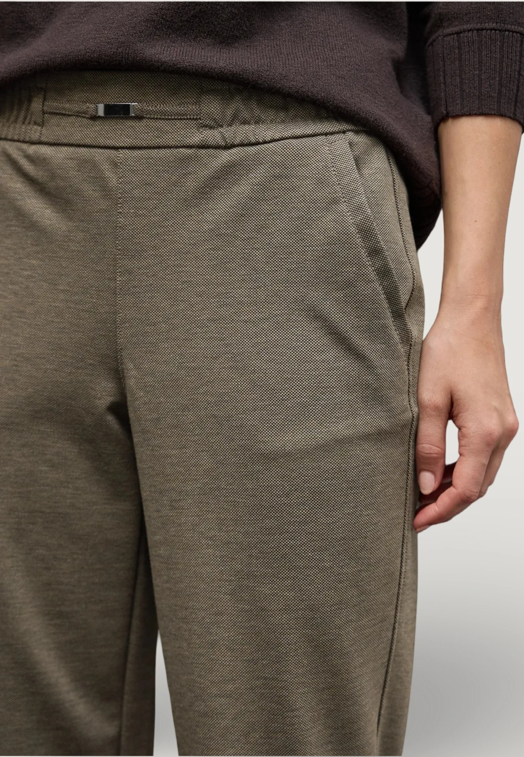 Pantaloni regular Street One LTD_QR_Bonny Buckle Piquee - Image 4