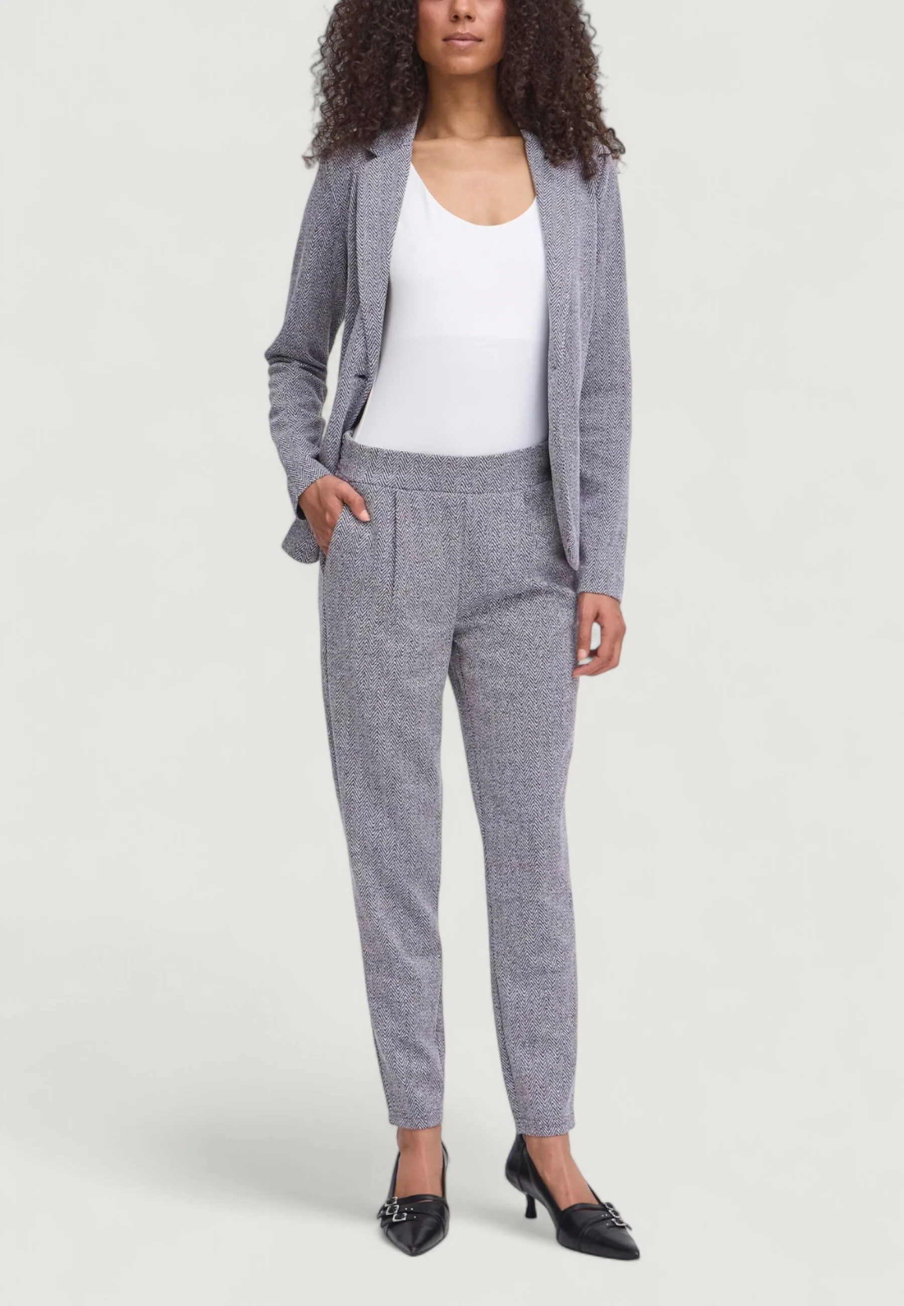 Pantaloni skinny Ichi IHKATE JACQUARD PA8 - Image 5
