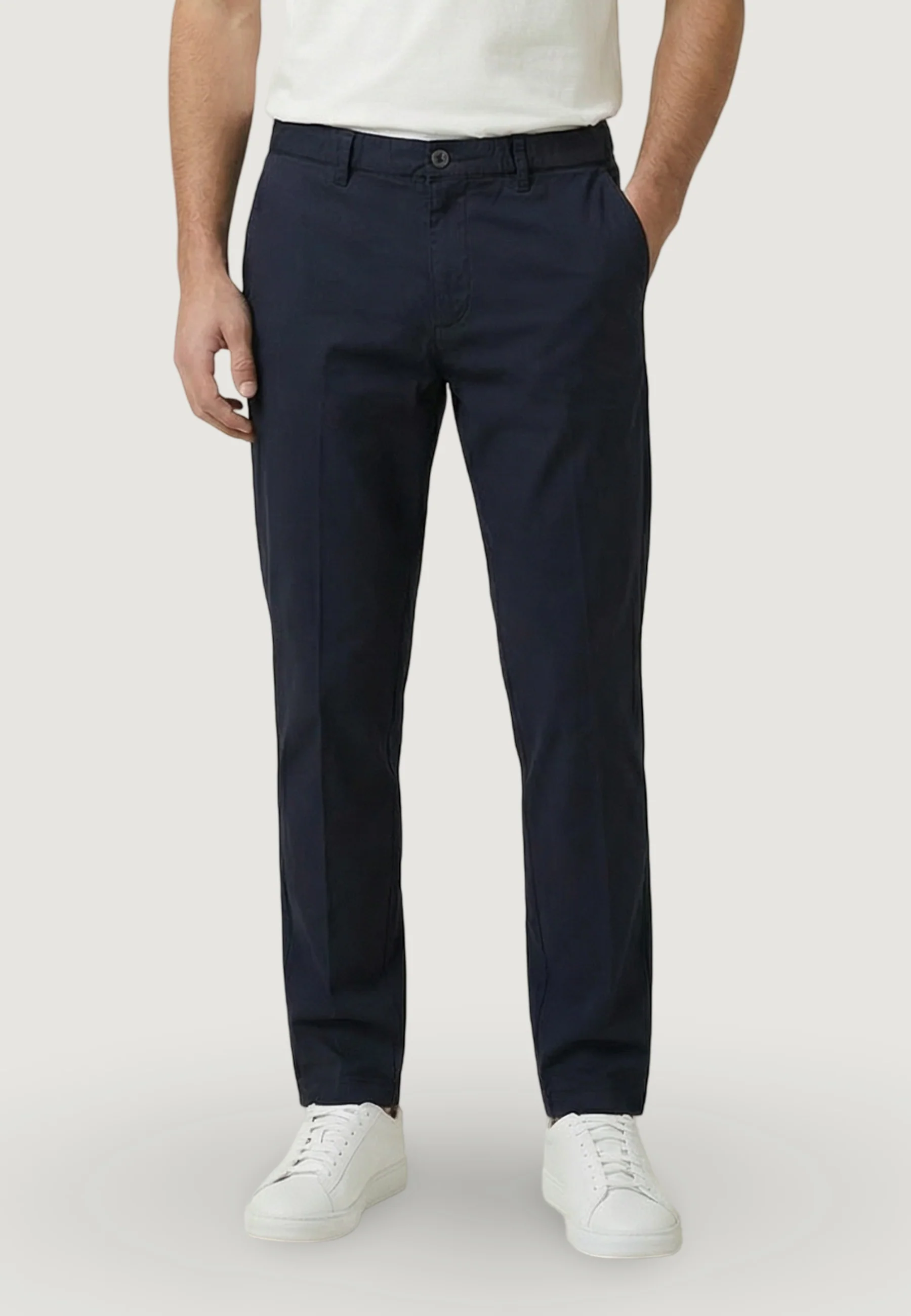 Pantaloni regular / comfort YOS PANTALONE REGULAR POPELINE