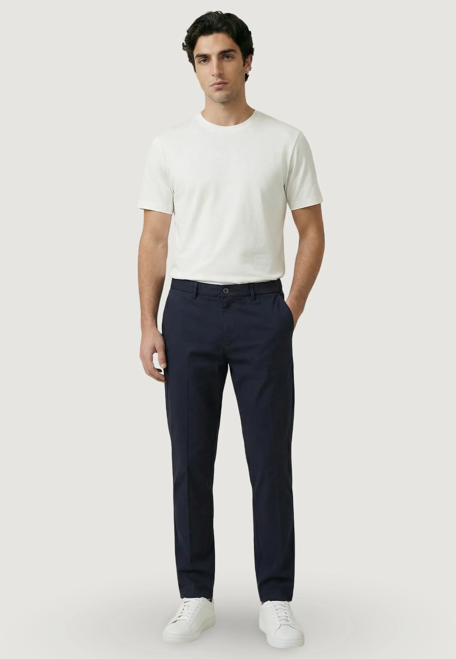 Pantaloni regular / comfort YOS PANTALONE REGULAR POPELINE - Image 3
