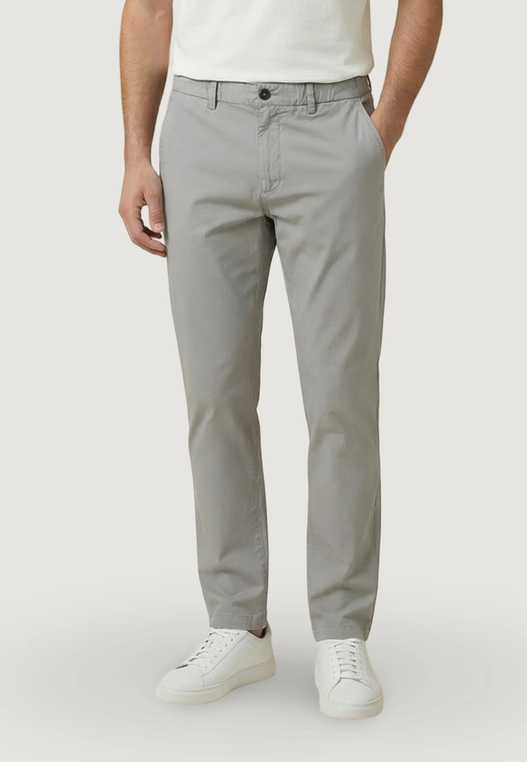Pantaloni regular / comfort YOS PANTALONE REGULAR POPELINE