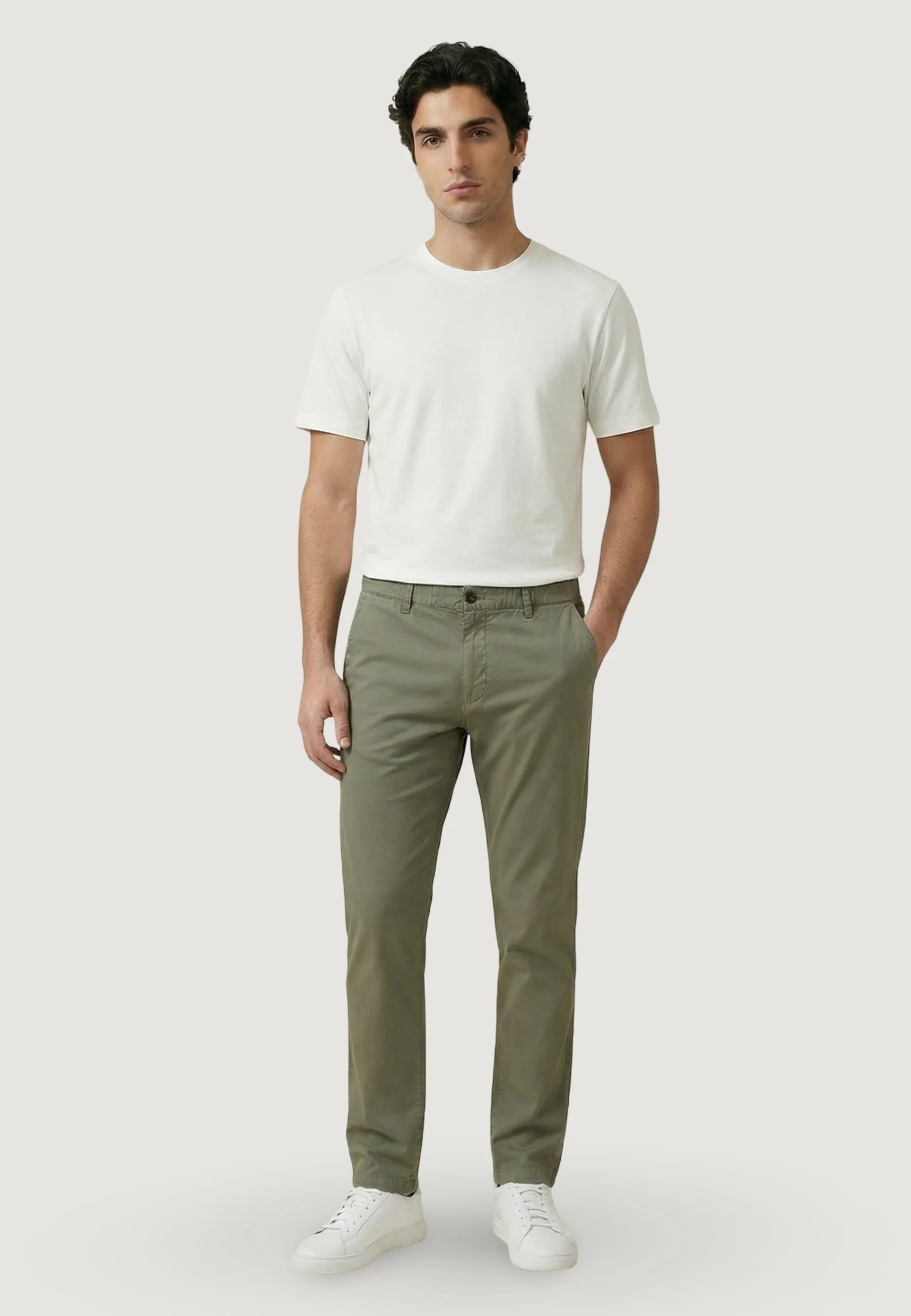 Pantaloni regular / comfort YOS PANTALONE REGULAR POPELINE - Image 3
