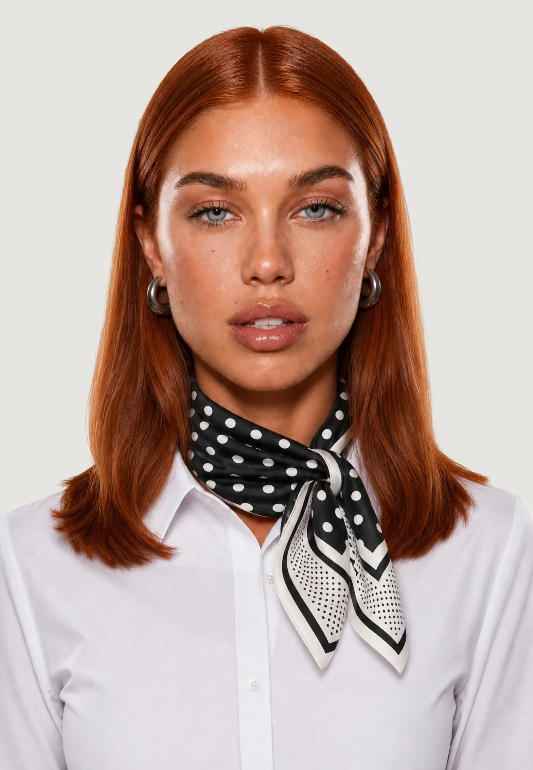 Pashmina I am Foulard Pois a Contrasto - Image 2