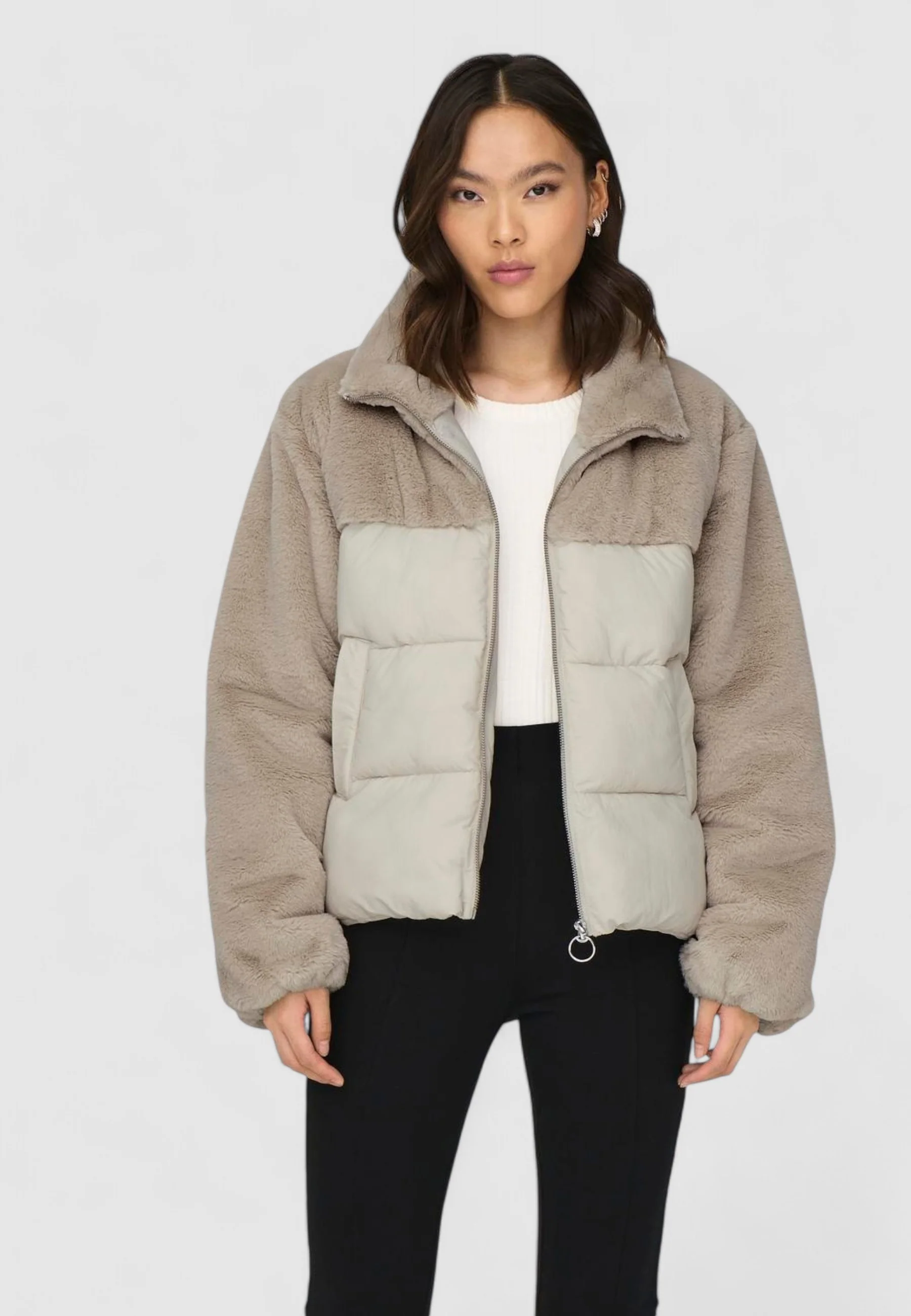 Piumino Only ONLWANJA FUR PUFFER MIX JACKET NOOS OT - Image 2