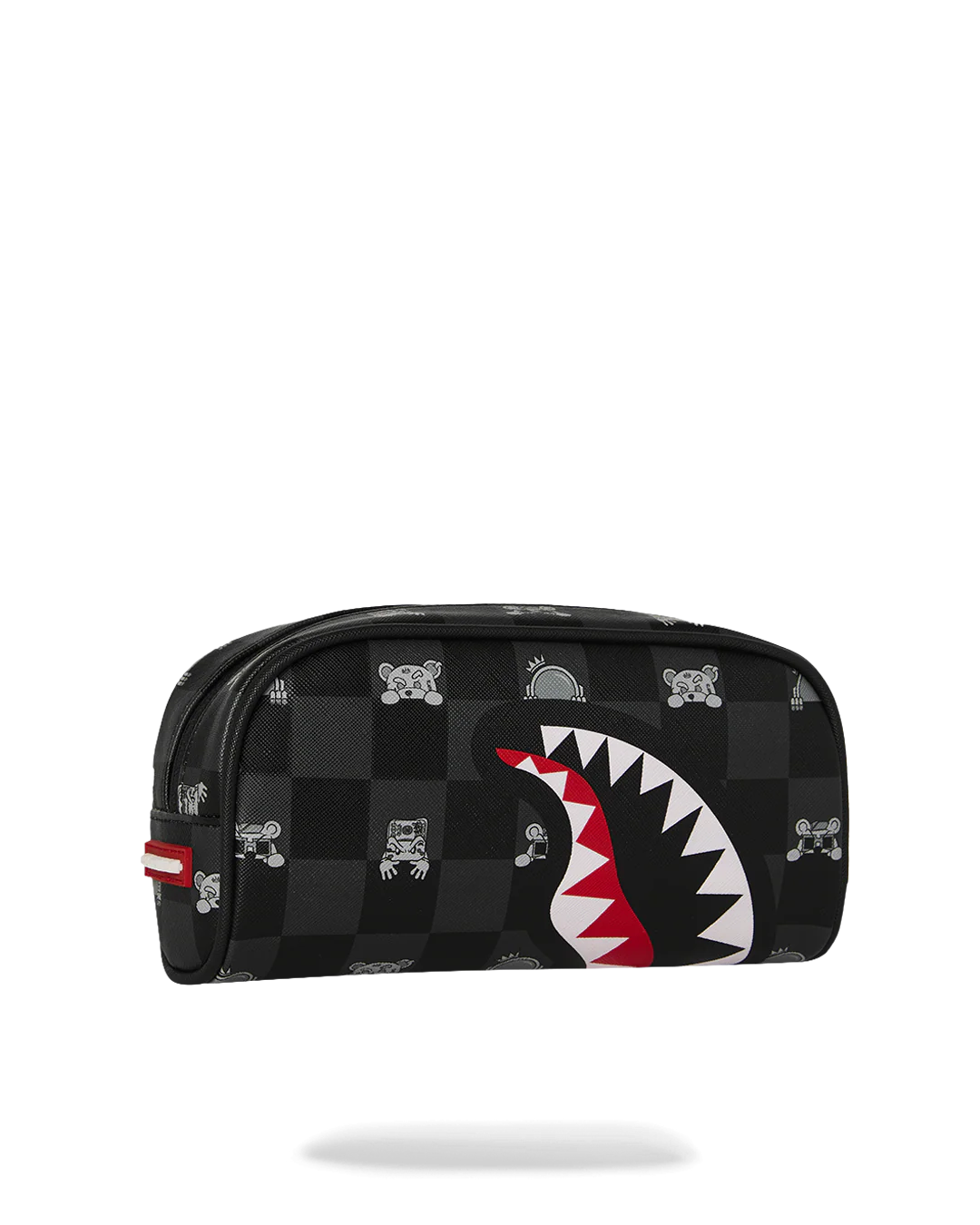 Pochette e beauty Sprayground GRAY PEEKING CHARACTER CHECK PENCIL POUCH