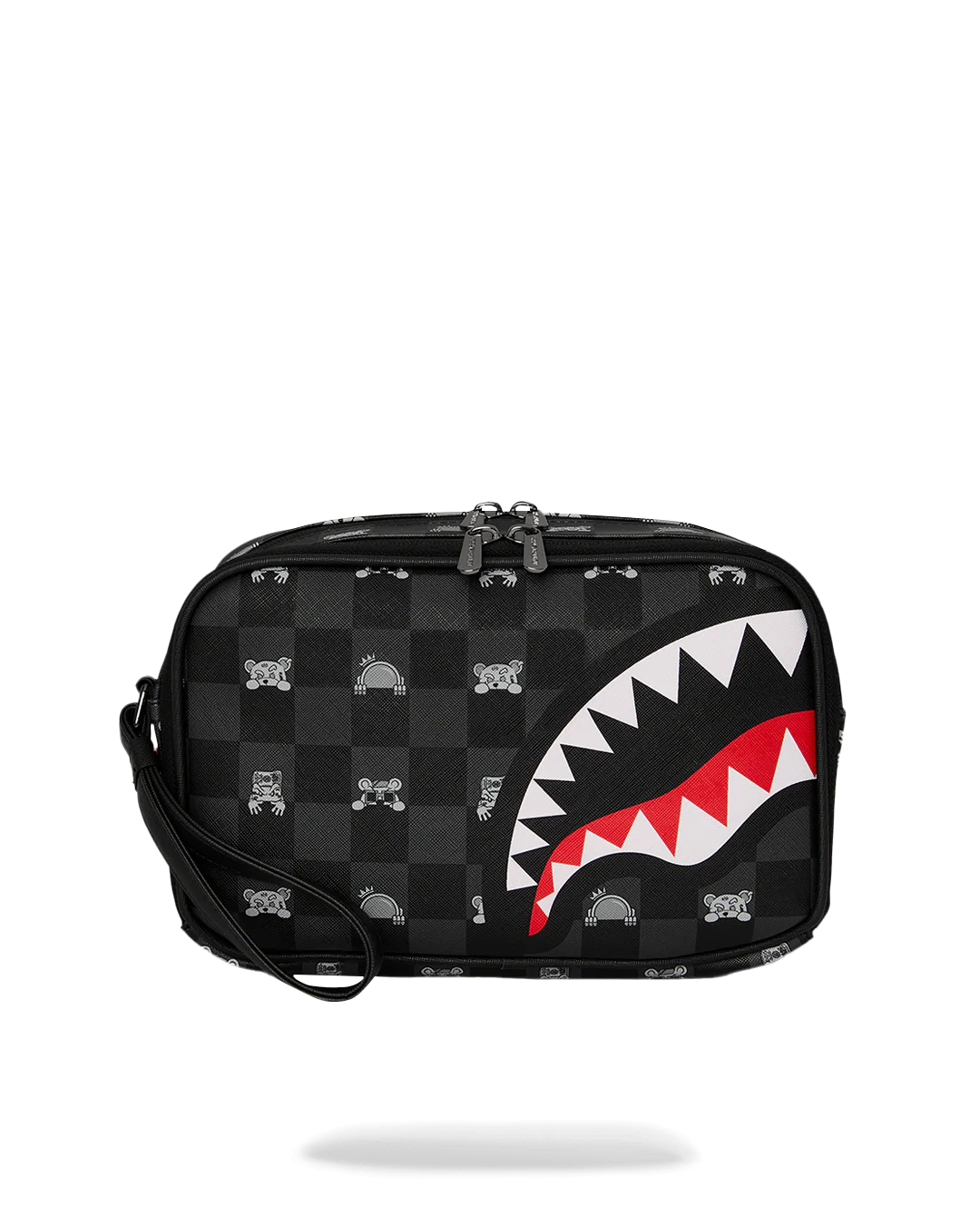 Pochette e beauty Sprayground GRAY PEEKING CHARACTER CHECK TOILETRY BRICK