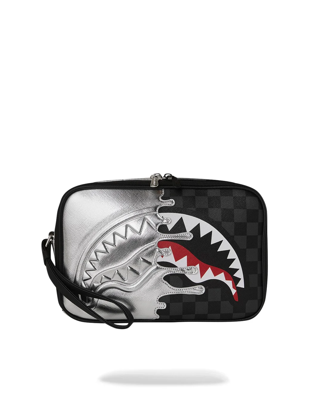Pochette e beauty Sprayground SILVER SIDE DRIP BLACK CHECK BRICK TOILETRY