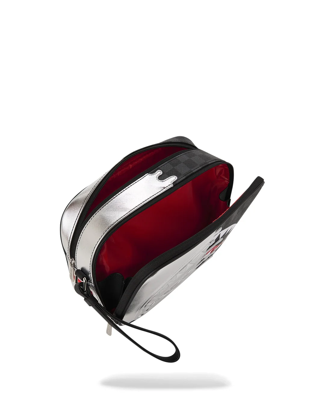 Pochette e beauty Sprayground SILVER SIDE DRIP BLACK CHECK BRICK TOILETRY - Image 4