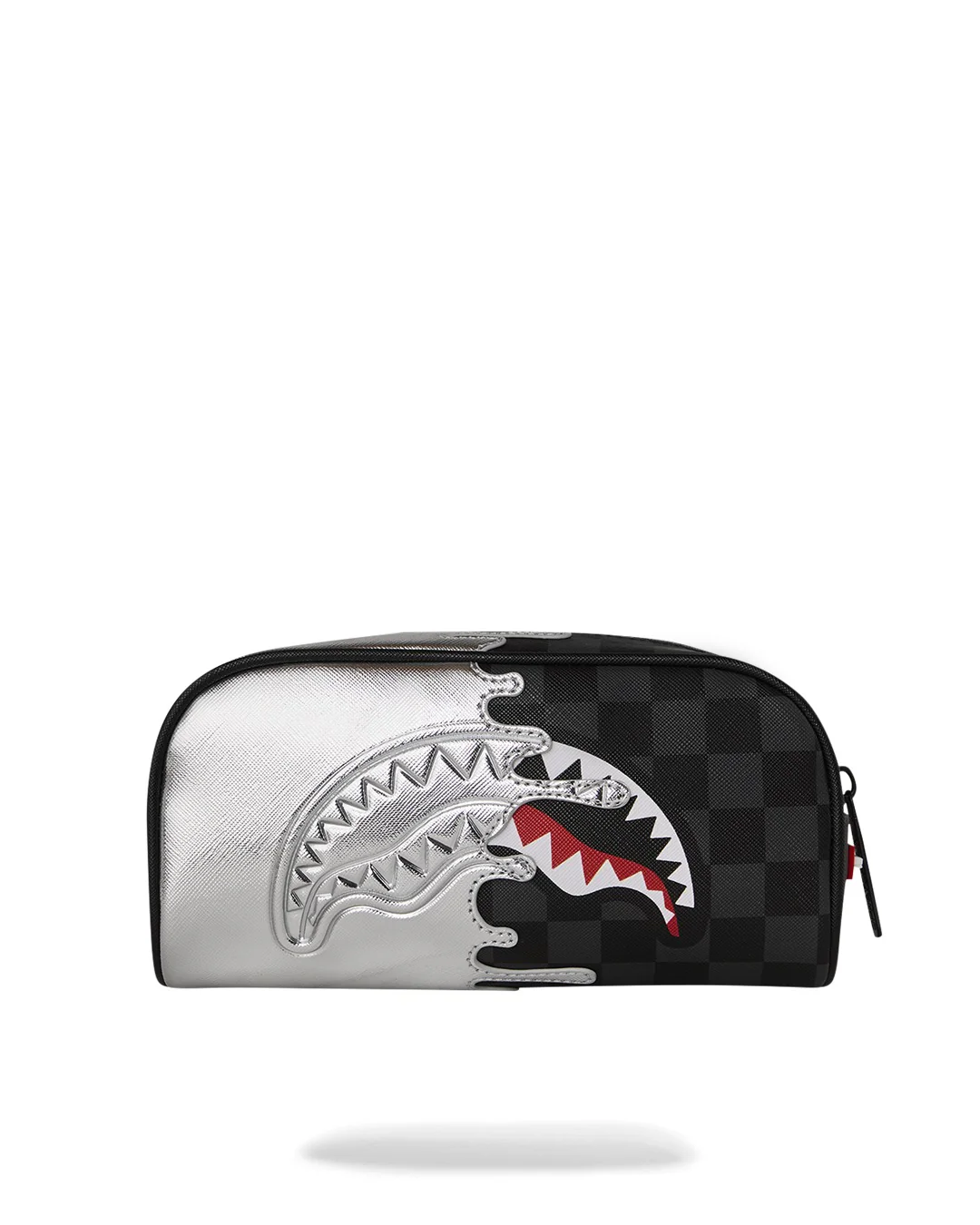 Pochette e beauty Sprayground SILVER SIDE DRIP BLACK CHECK PENCIL POUCH