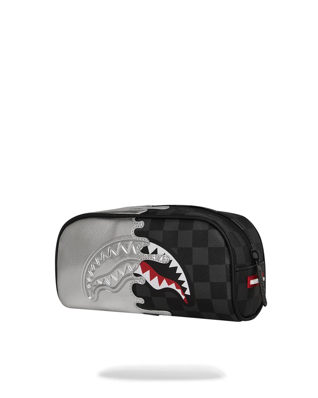 Pochette e beauty Sprayground SILVER SIDE DRIP BLACK CHECK PENCIL POUCH - Image 3
