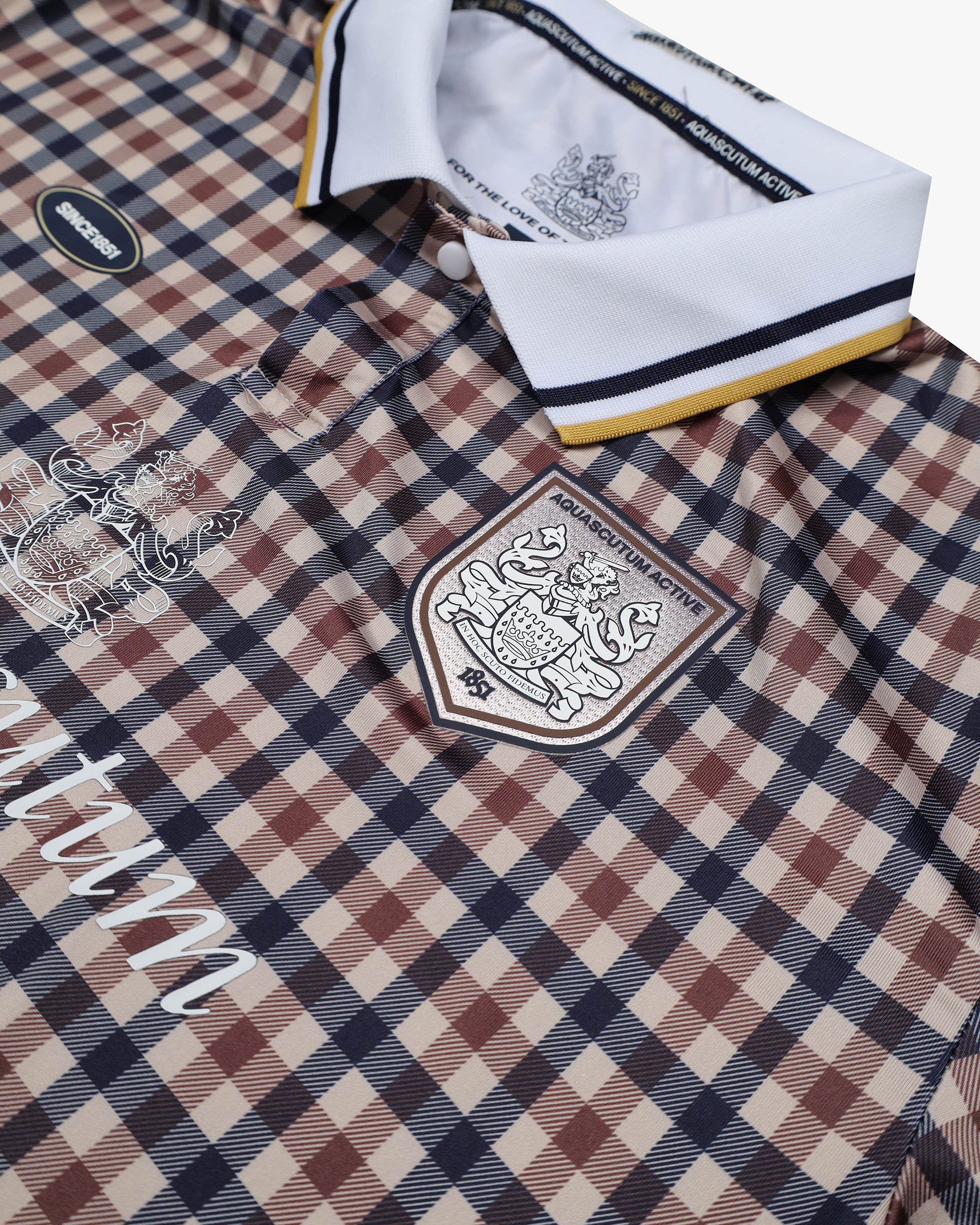 Polo manica corta Aquascutum Active SINCE 1851 AWAY FC CLUB CHECK - Image 3