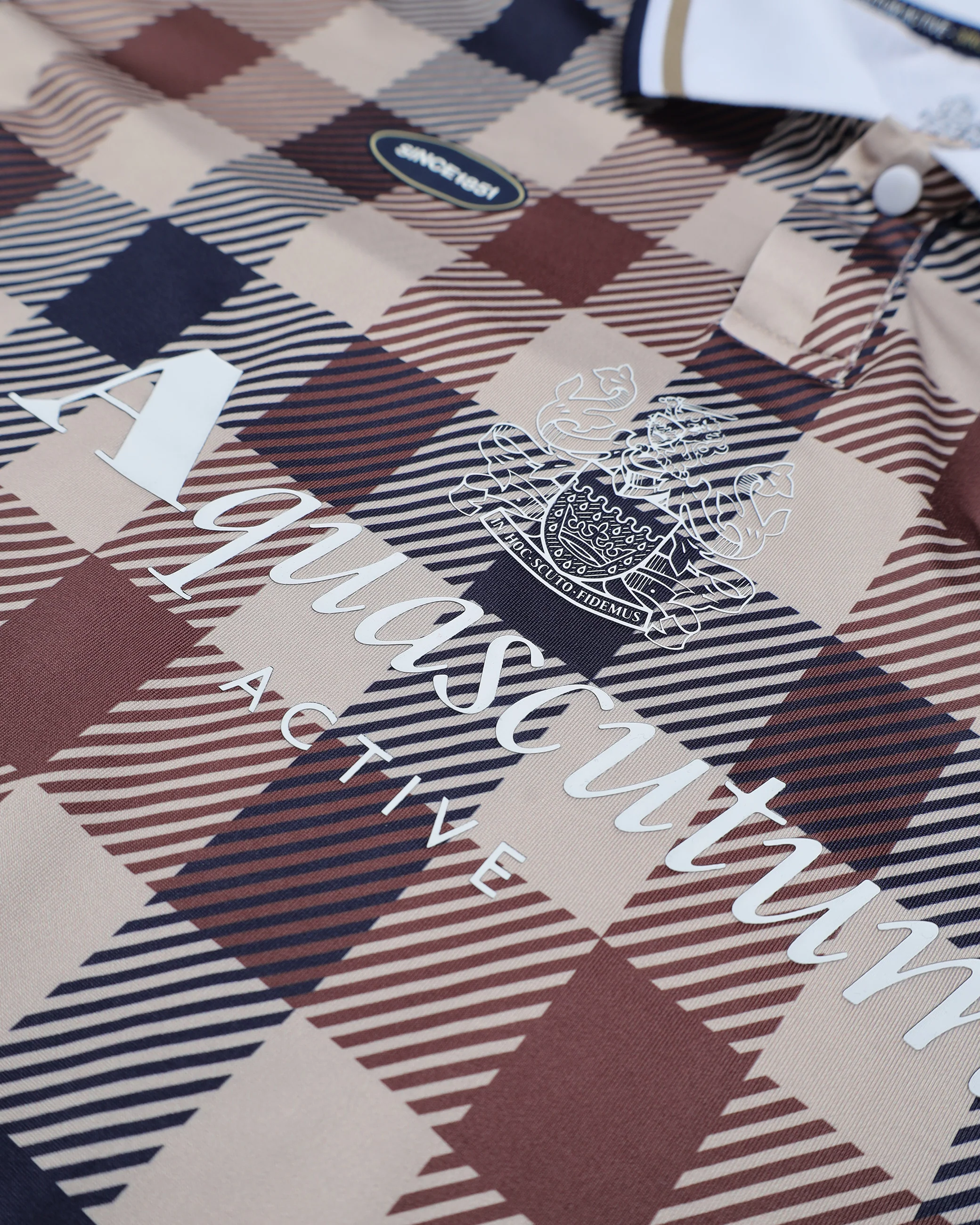 Polo manica corta Aquascutum Active SINCE 1851 THIRD FC MACRO CLUB CHECK - Image 5