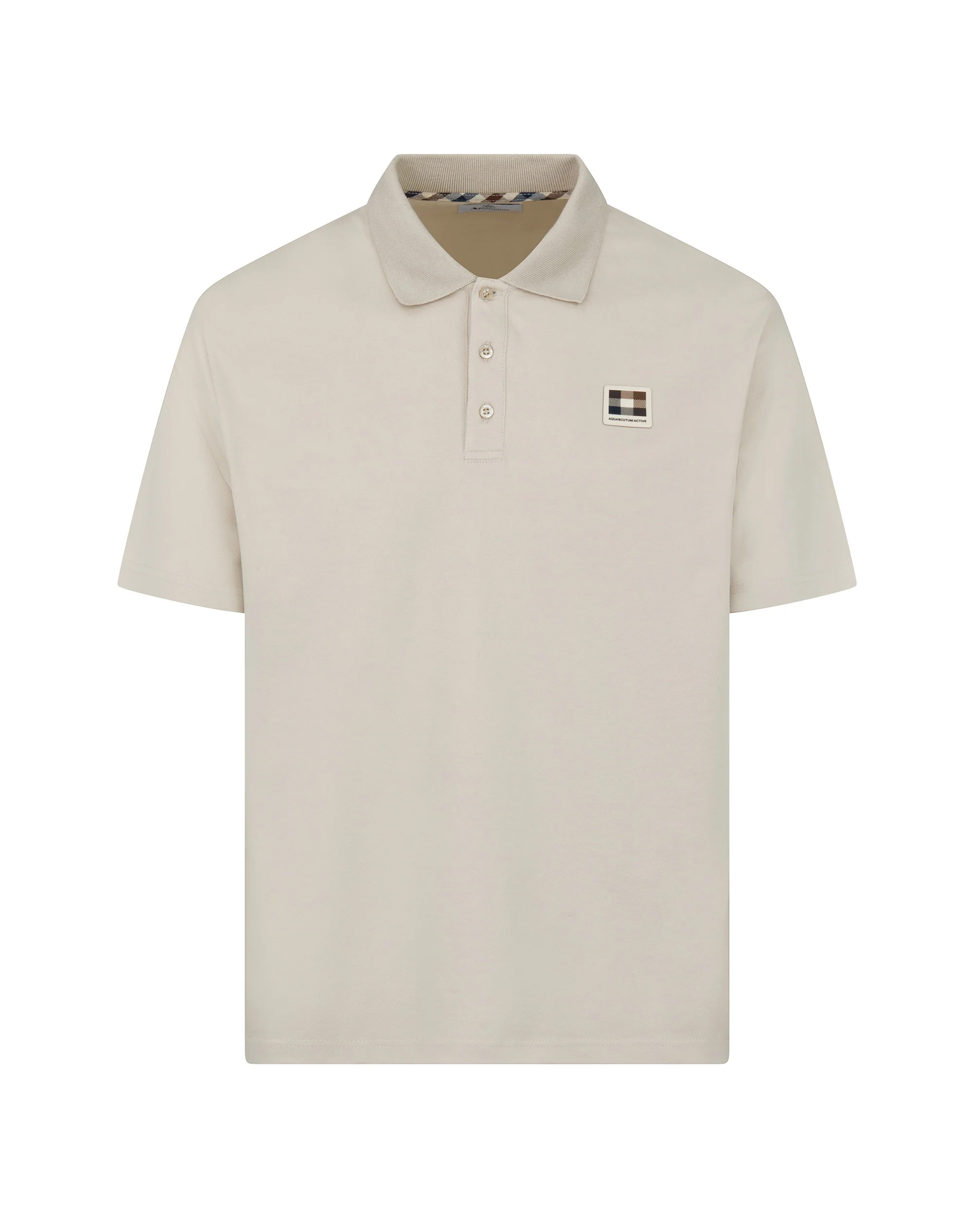 Polo manica corta Aquascutum Active STRETCH PIQUET BADGE POLO