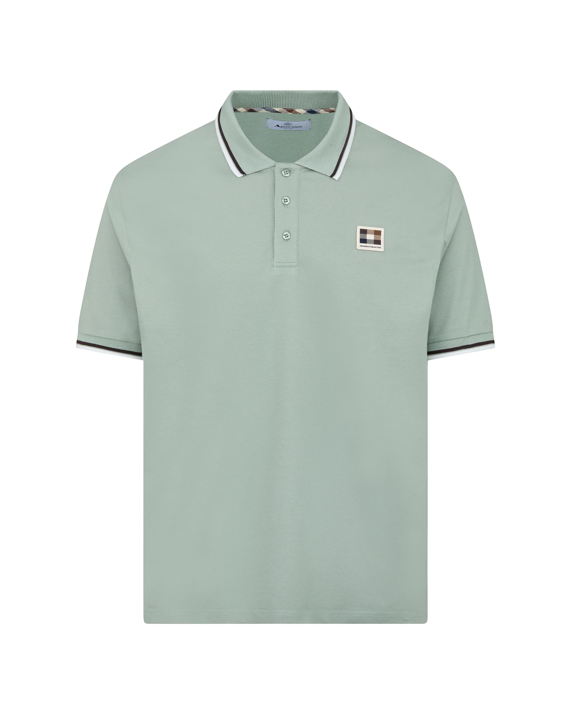Polo manica corta Aquascutum Active STRETCH PIQUET STRIPES POLO