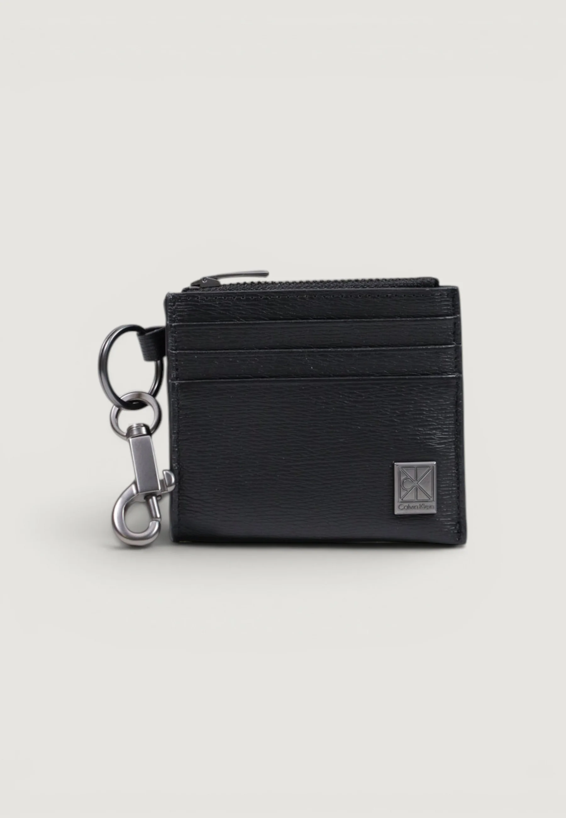Portafoglio con portamonete Calvin Klein EMBLEM HW CARDHOLDER W/ CLIP