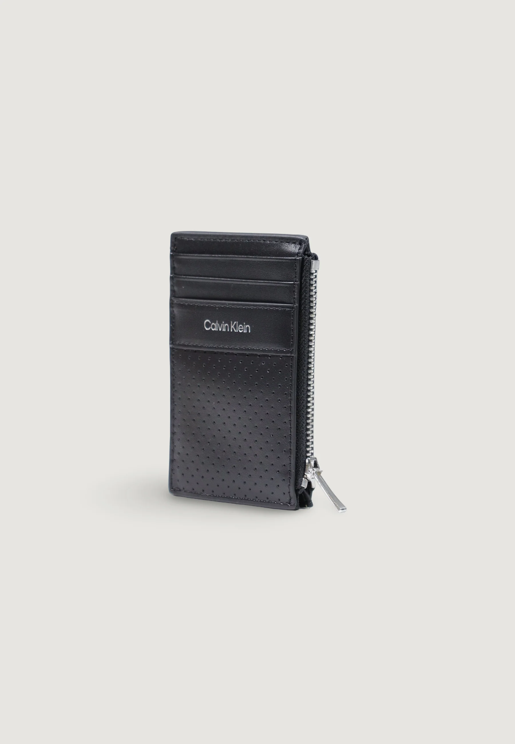 Portafoglio con portamonete Calvin Klein PERFORATED N/S ZIP CARDHOLDER - Image 4