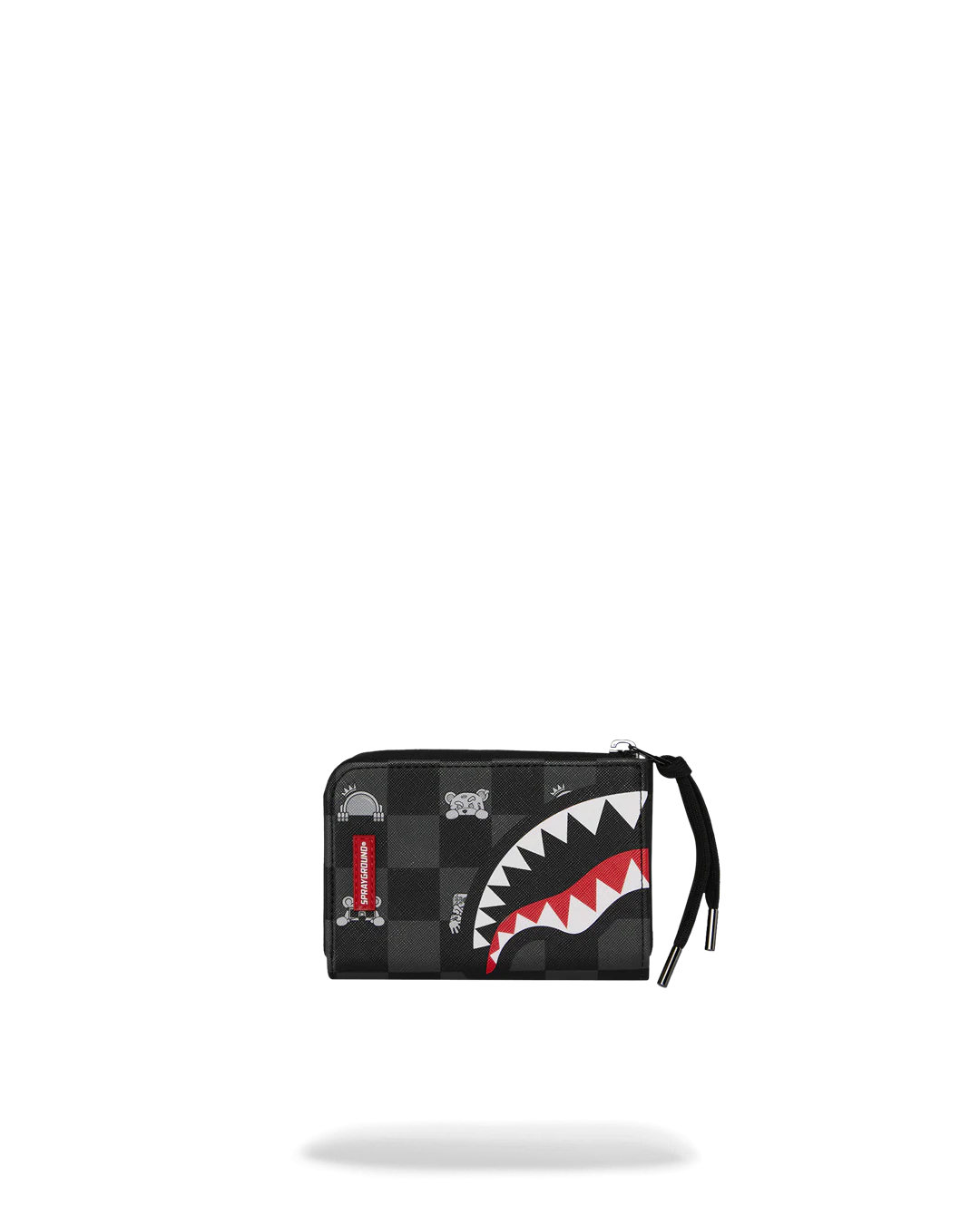 Portafoglio con portamonete Sprayground GRAY PEEKING CHARACTER CHECK WALLET