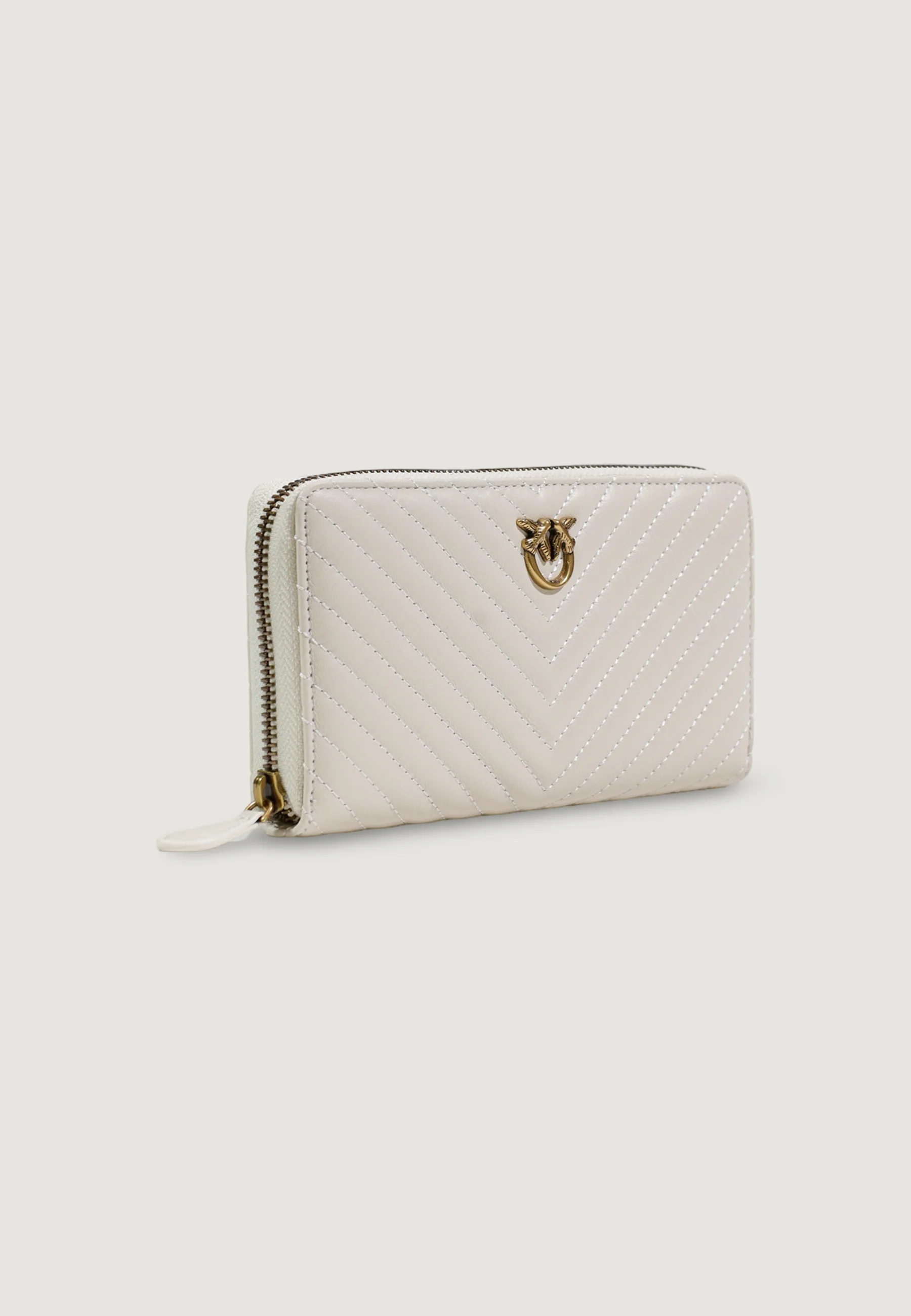 Portafoglio grande Pinko RYDER ZIP AROUND SHEEP NAPPA CHEVRON - Image 2