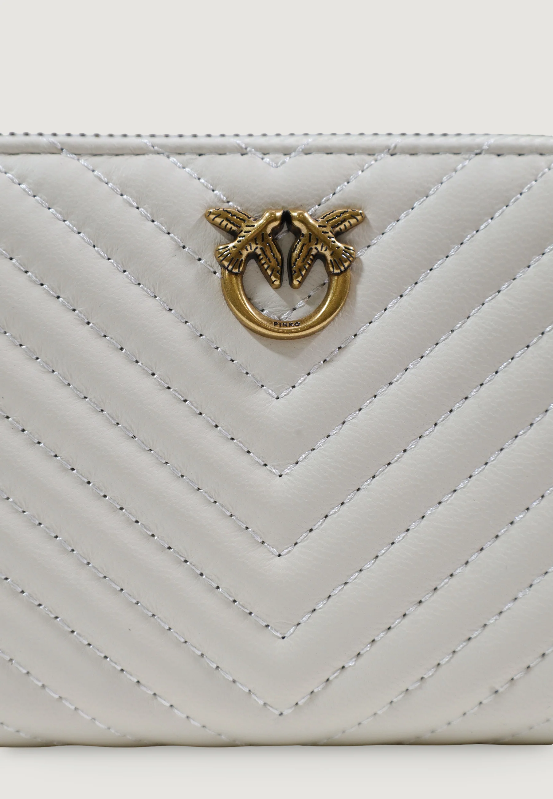 Portafoglio grande Pinko RYDER ZIP AROUND SHEEP NAPPA CHEVRON - Image 5