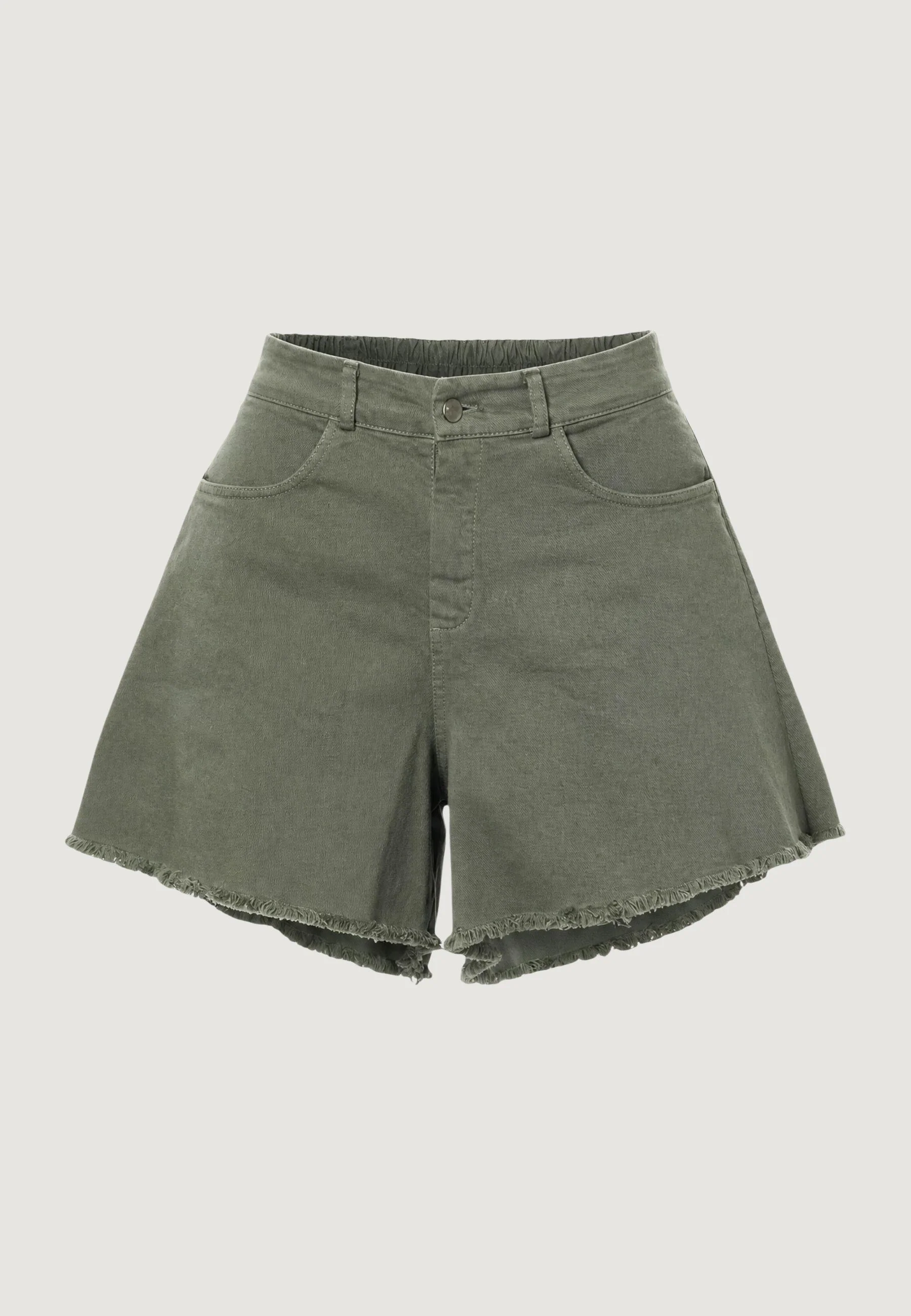 Shorts I am Shorts Cotone Orlo Grezzo - Image 2