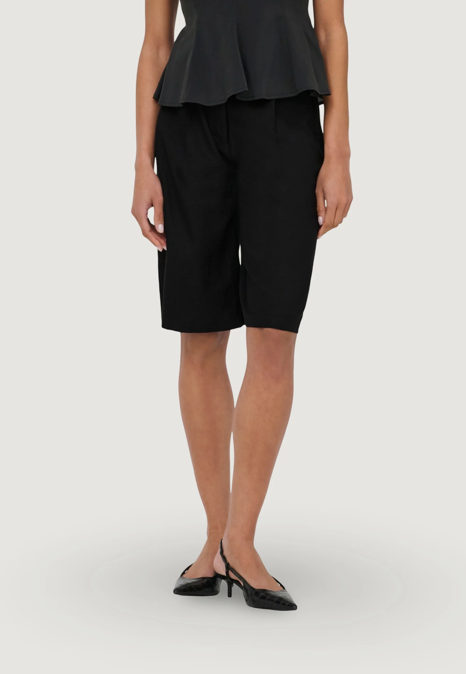 Shorts Only Onlgoa Hw Linen Bl Long Shorts Cc Tlr