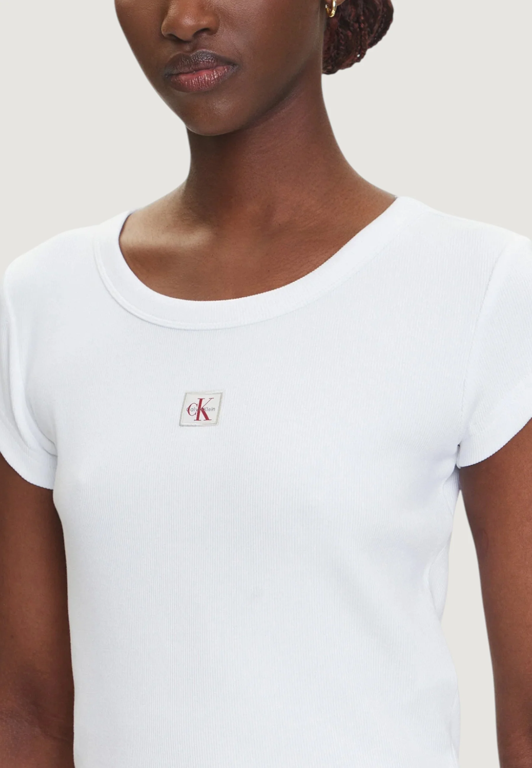 T-shirt Calvin Klein Jeans A- WOVEN LABEL 2X2 R - Image 5