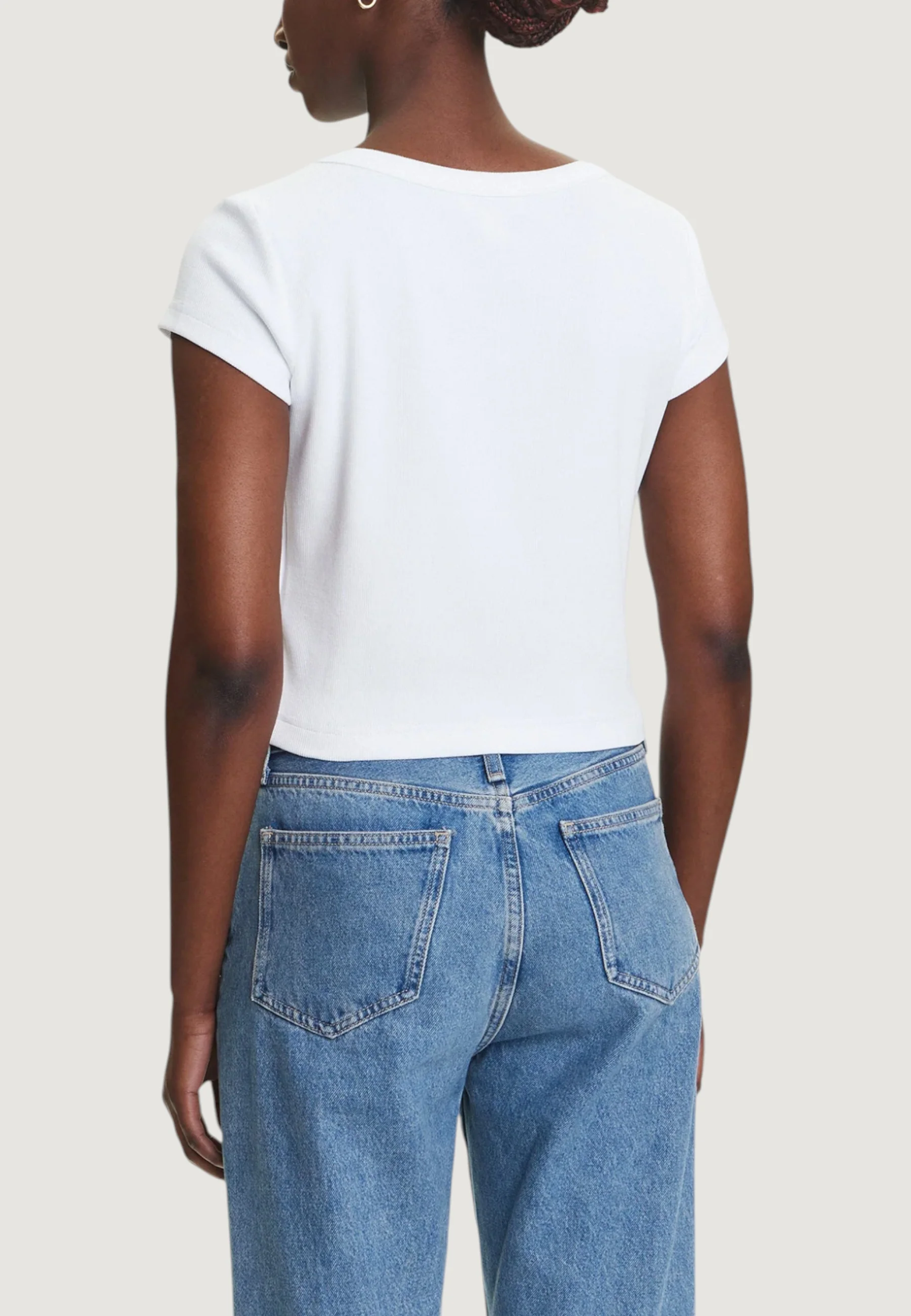 T-shirt Calvin Klein Jeans A- WOVEN LABEL 2X2 R - Image 7