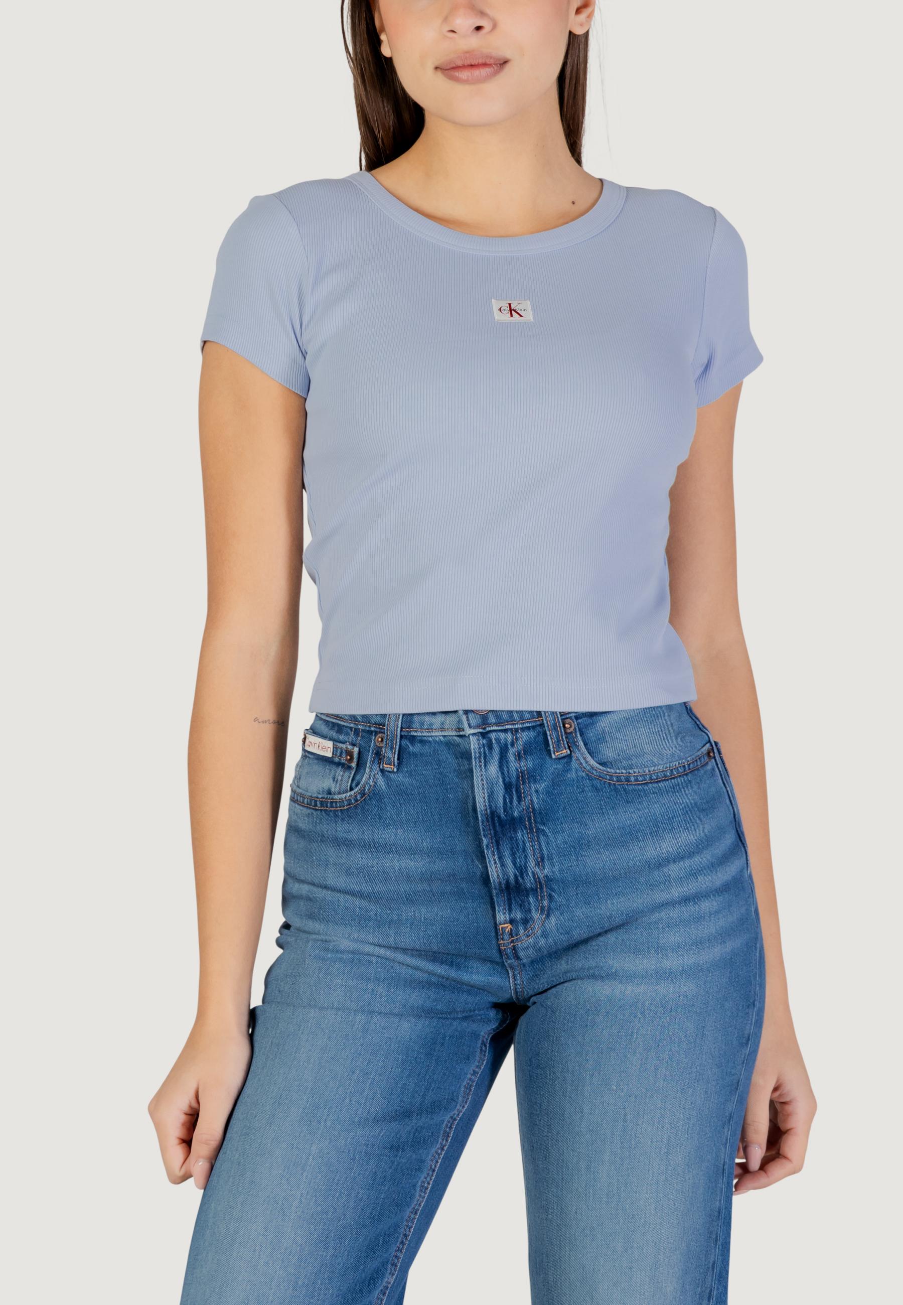 T-shirt Calvin Klein Jeans A- WOVEN LABEL 2X2 R