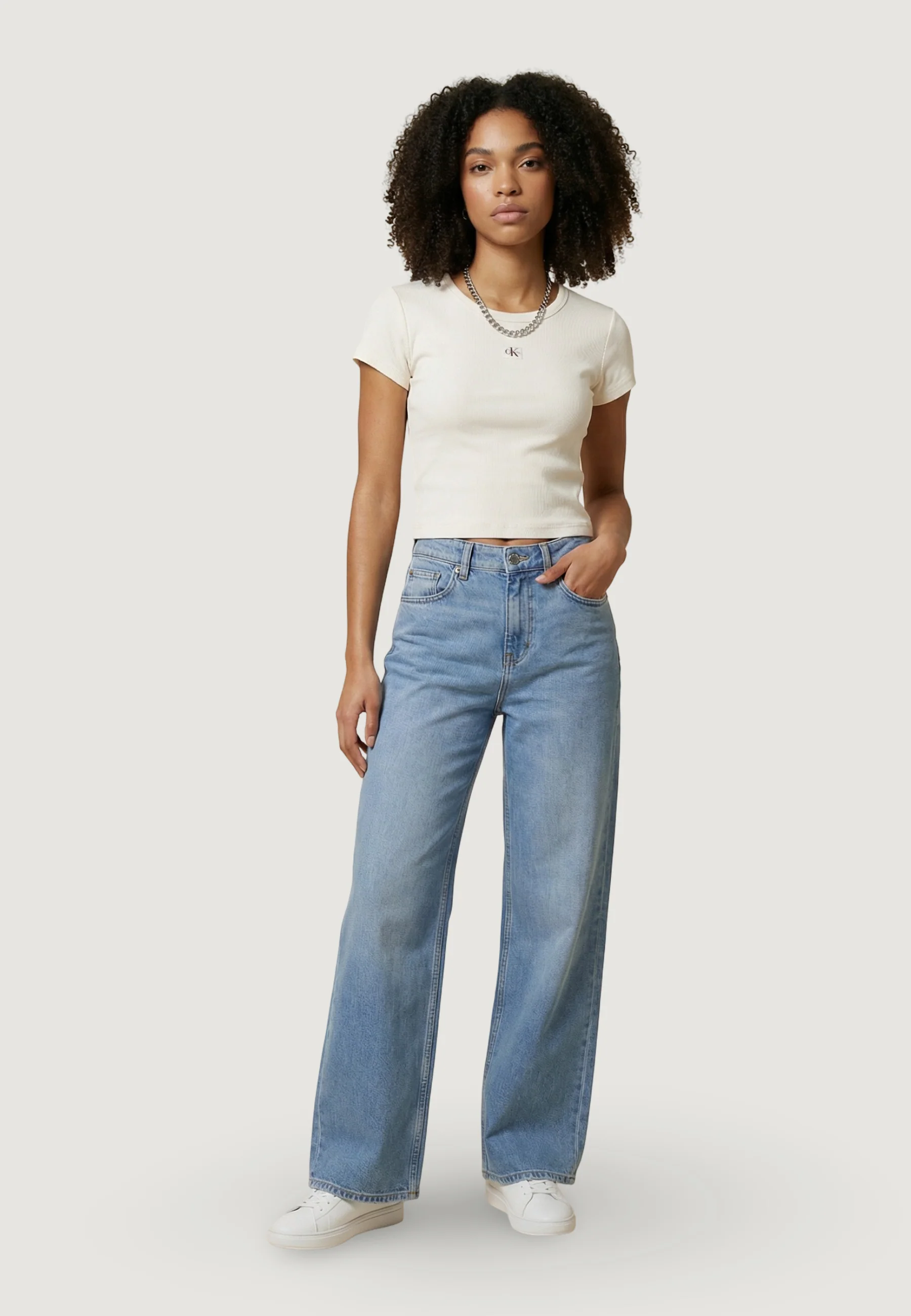 T-shirt Calvin Klein Jeans A- WOVEN LABEL 2X2 R - Image 4