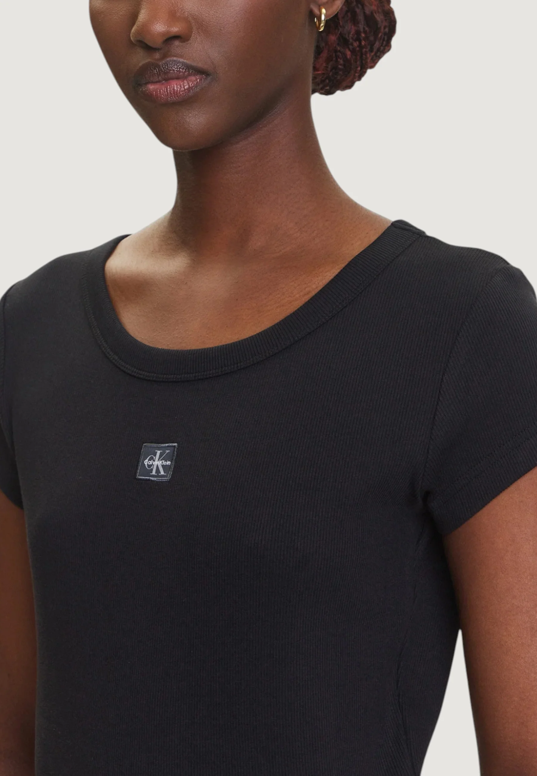 T-shirt Calvin Klein Jeans A- WOVEN LABEL 2X2 R - Image 3