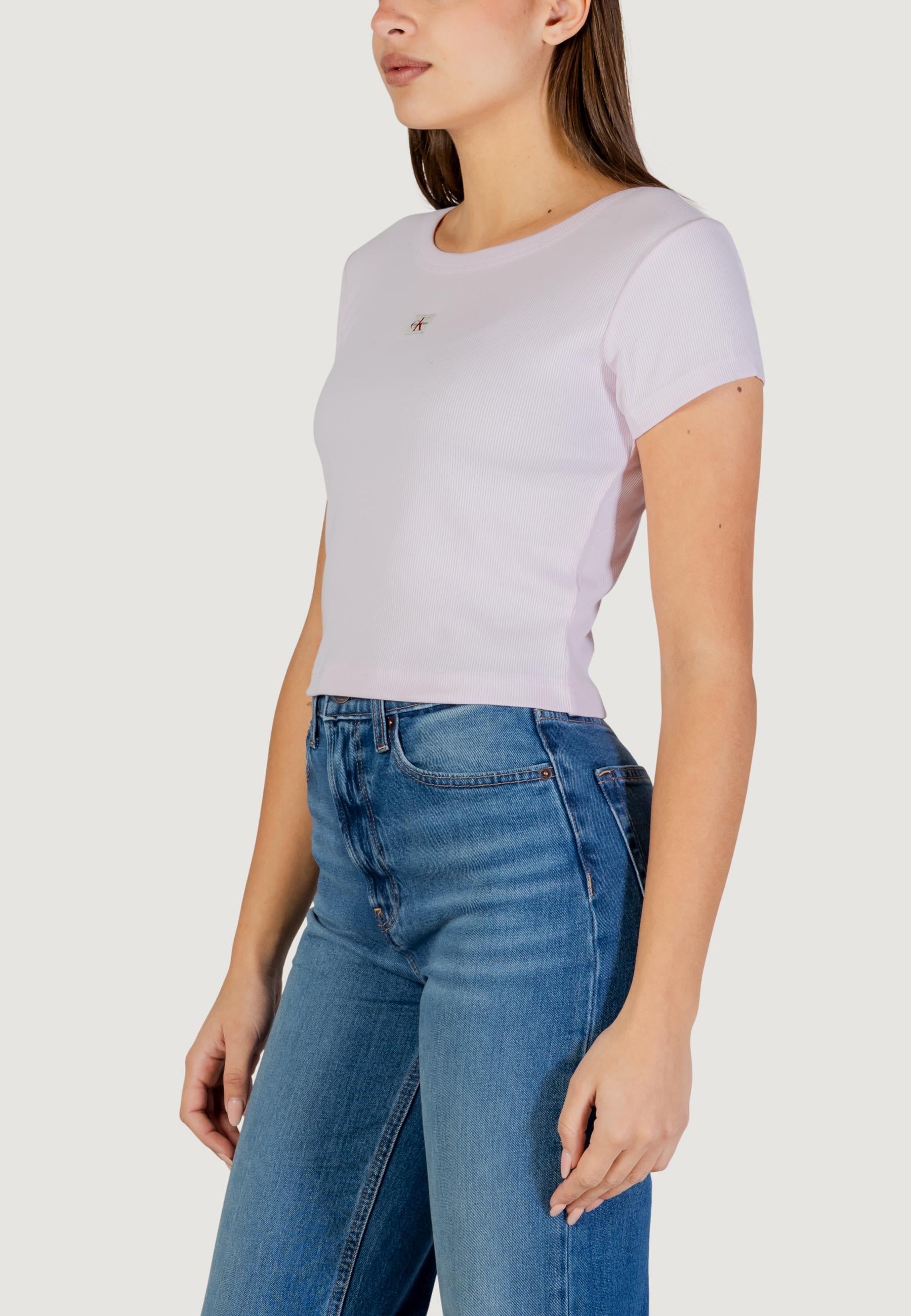 T-shirt Calvin Klein Jeans A- WOVEN LABEL 2X2 R - Image 4
