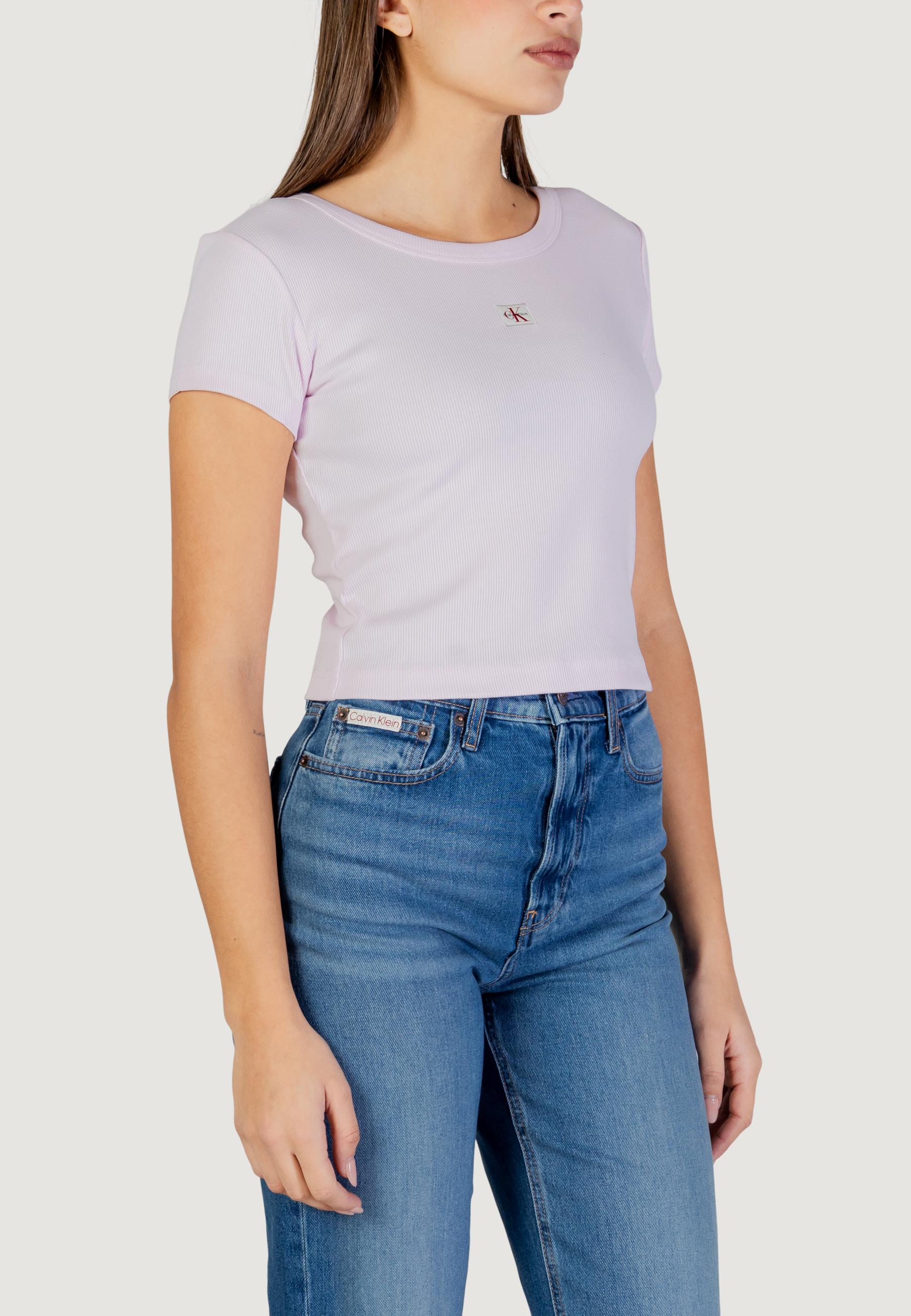 T-shirt Calvin Klein Jeans A- WOVEN LABEL 2X2 R - Image 5