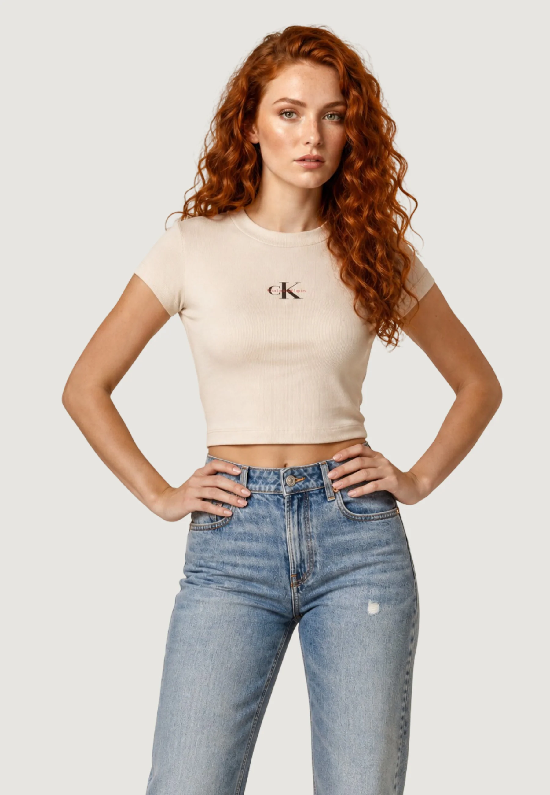 T-shirt Calvin Klein Jeans MONOGRAM BABY TEE