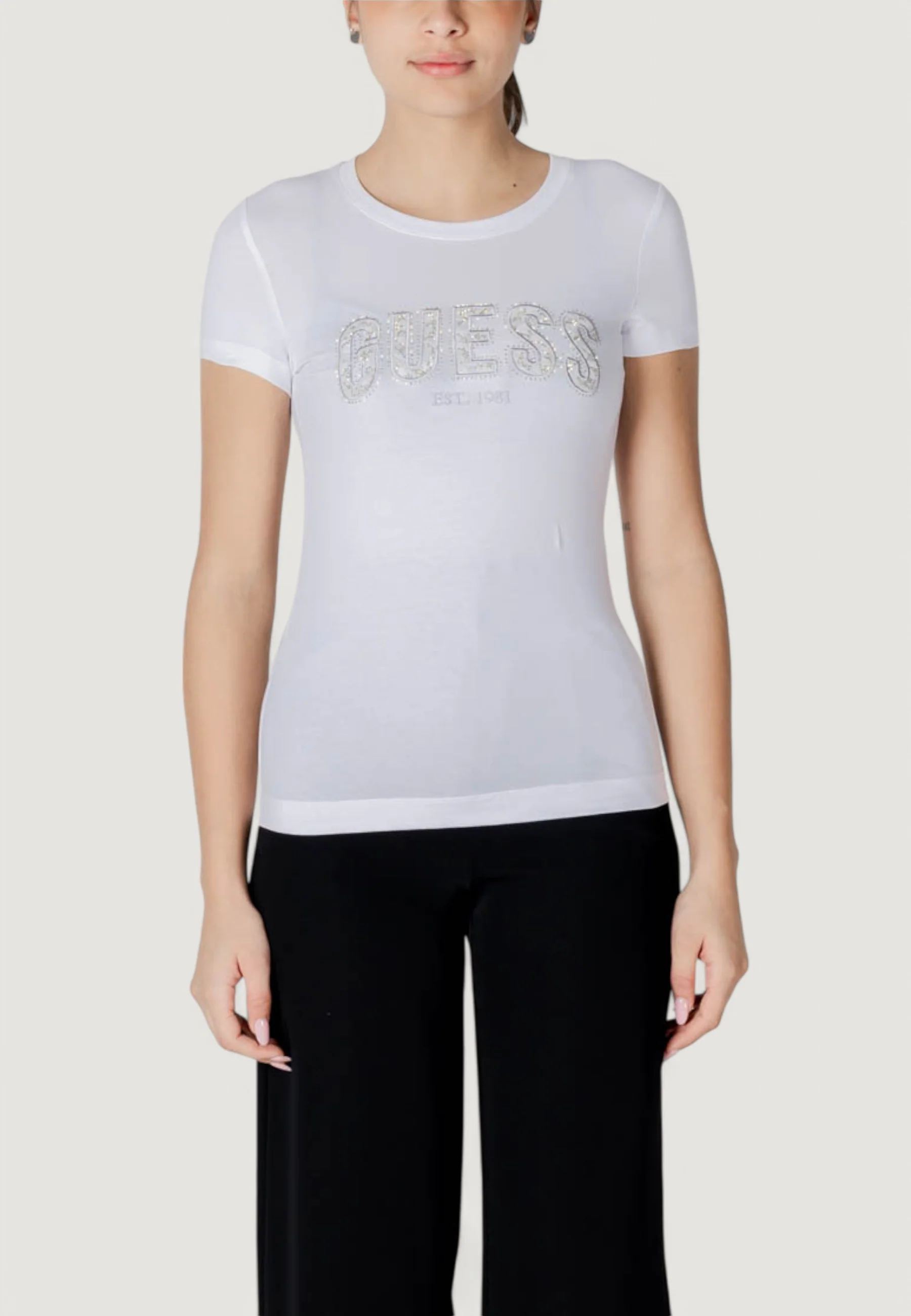 T-shirt Guess CN SS LOGO LACE TEE - Image 2